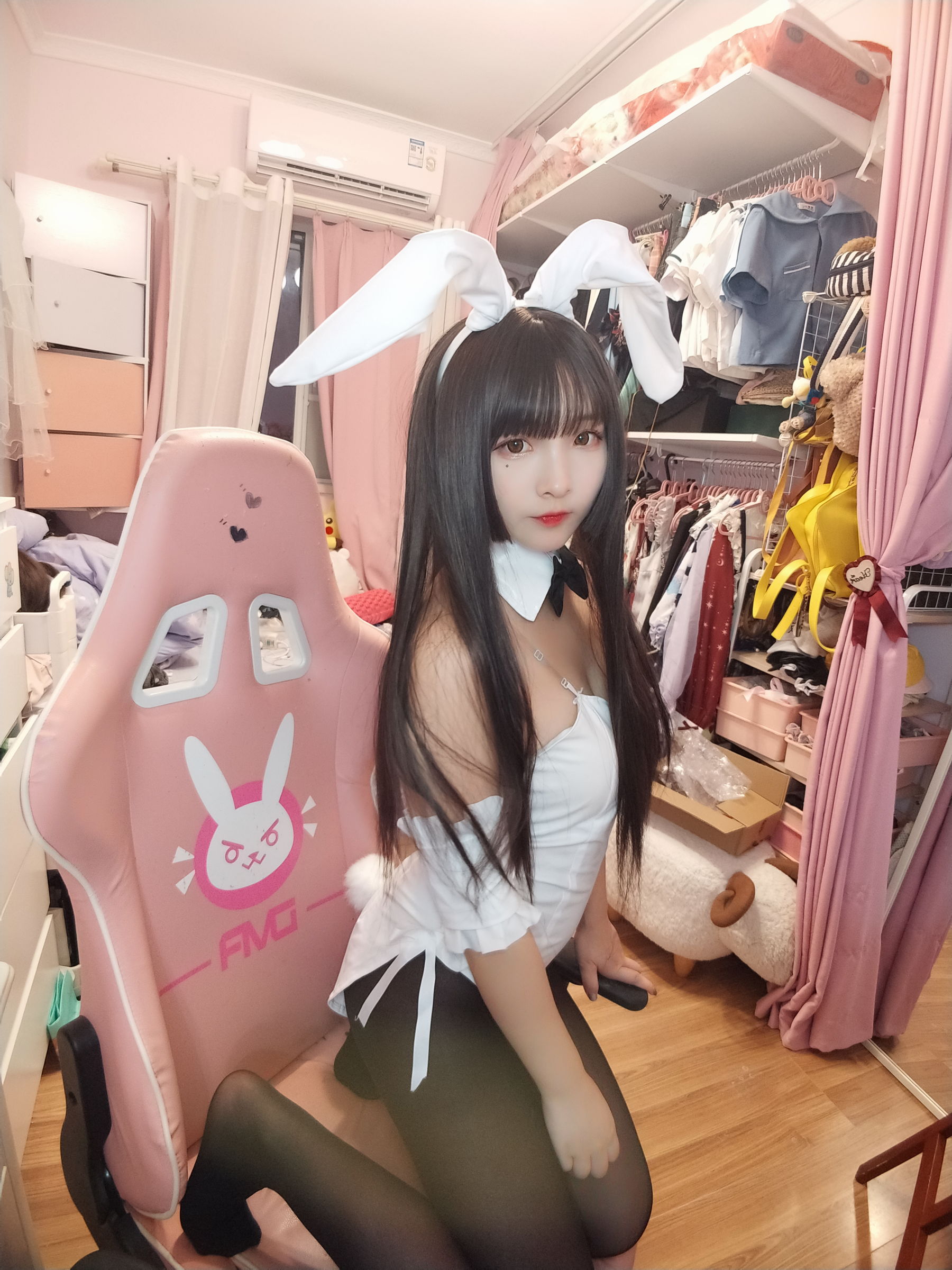 二次元美女古川kagura 黑丝兔女郎-图9