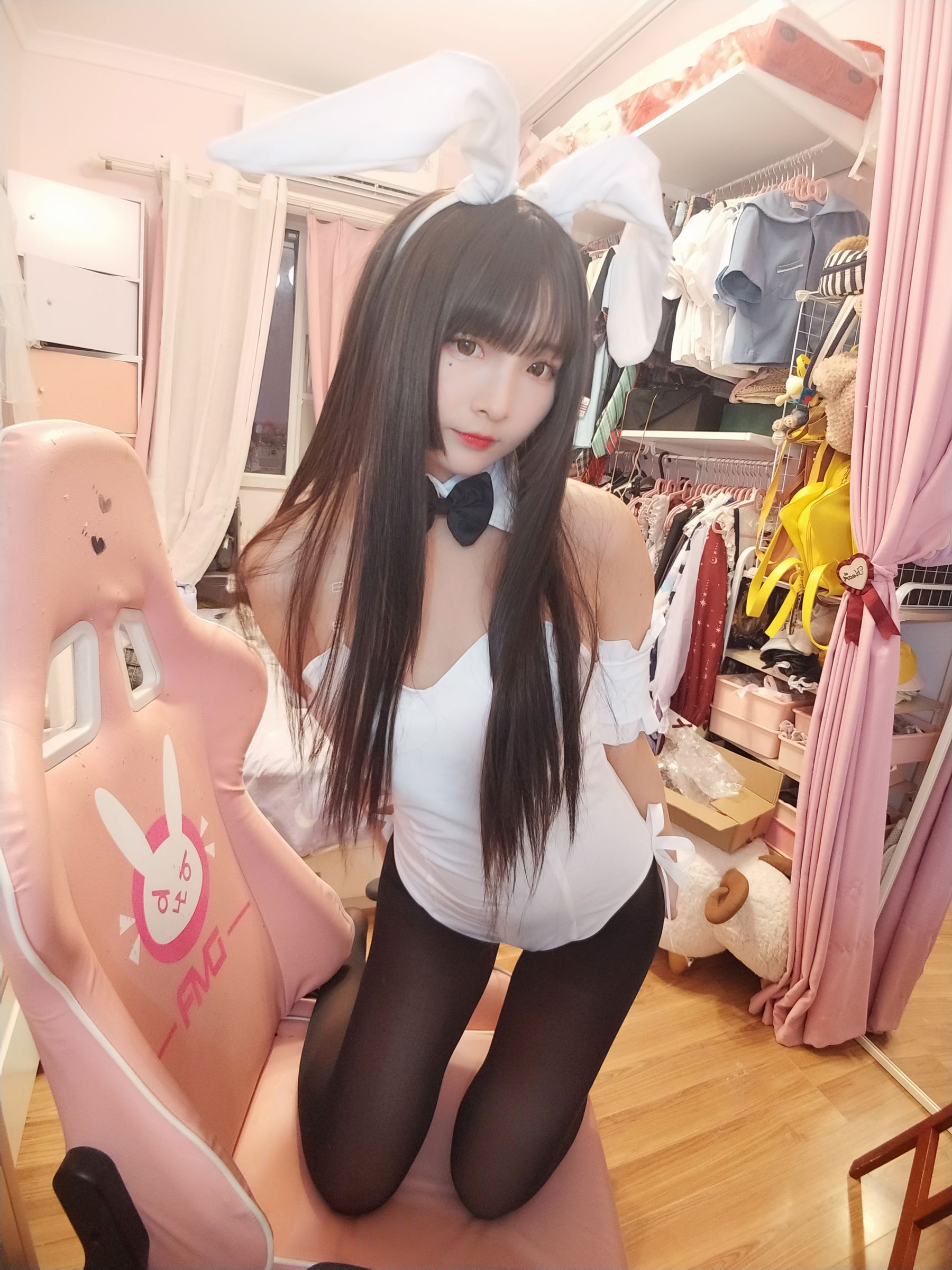 二次元美女古川kagura 黑丝兔女郎-图13