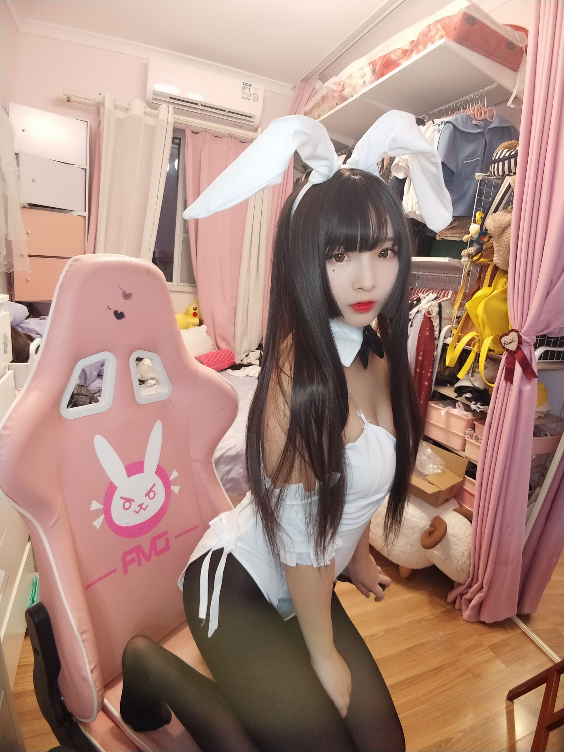 二次元美女古川kagura 黑丝兔女郎-图7