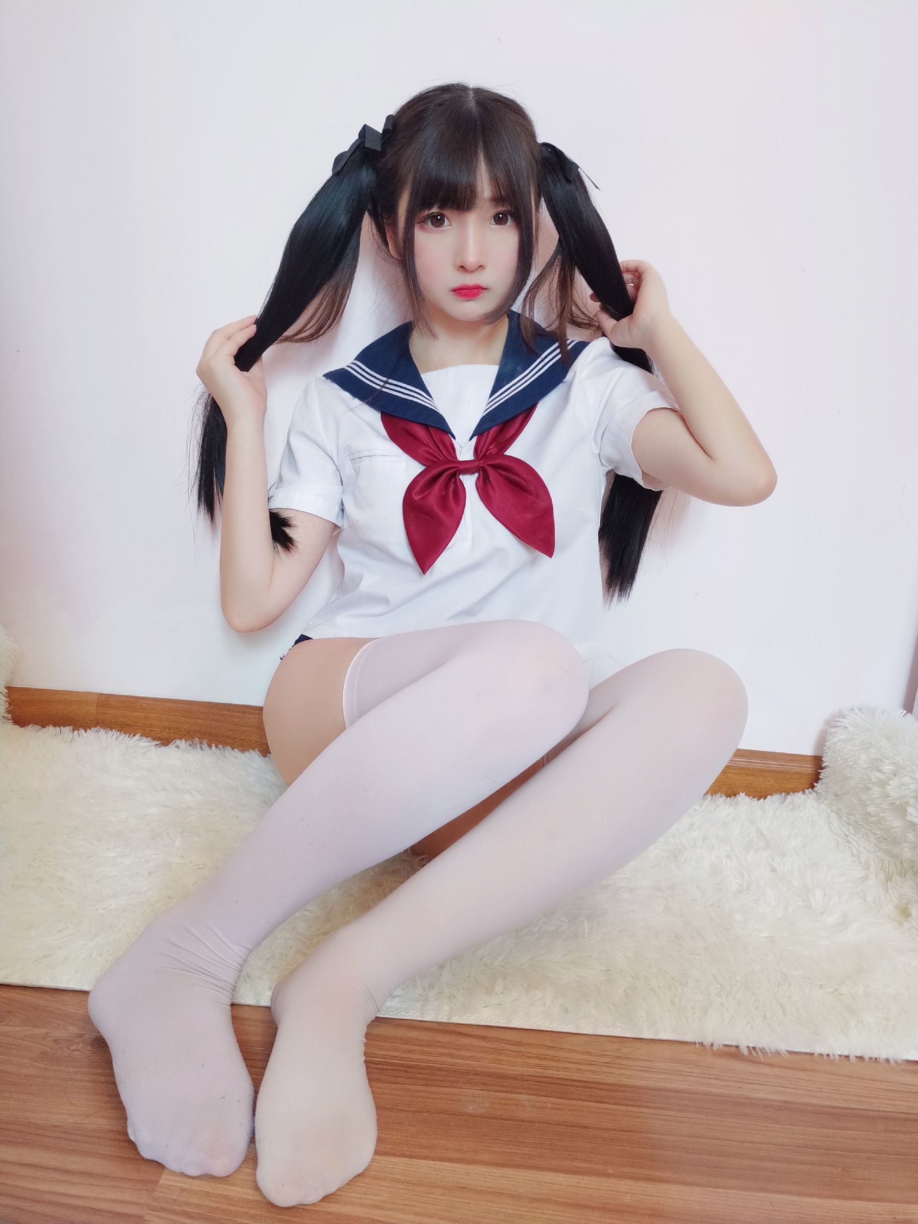 二次元美女古川kagura 水手服死库水-图12