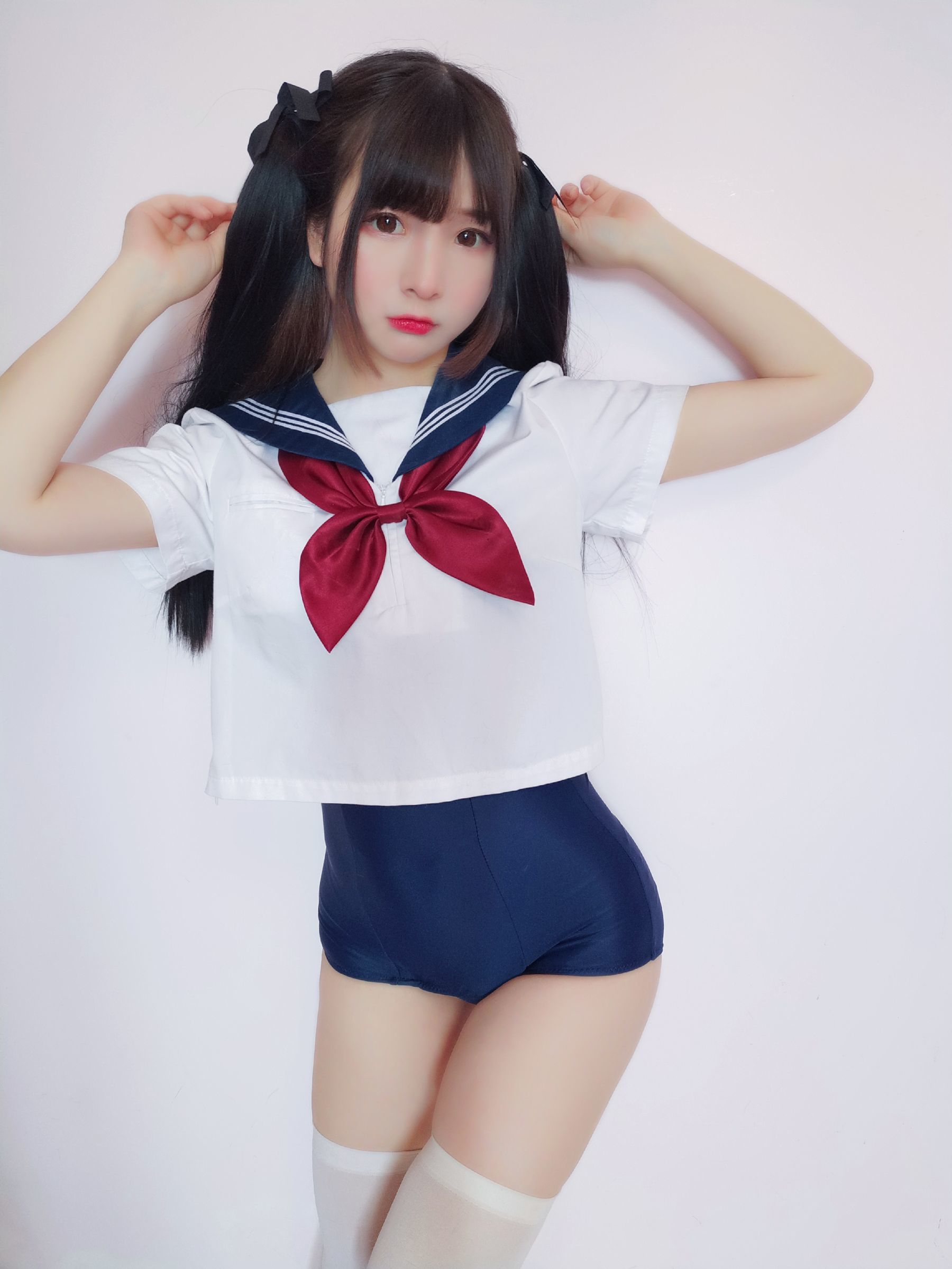 二次元美女古川kagura 水手服死库水-图1