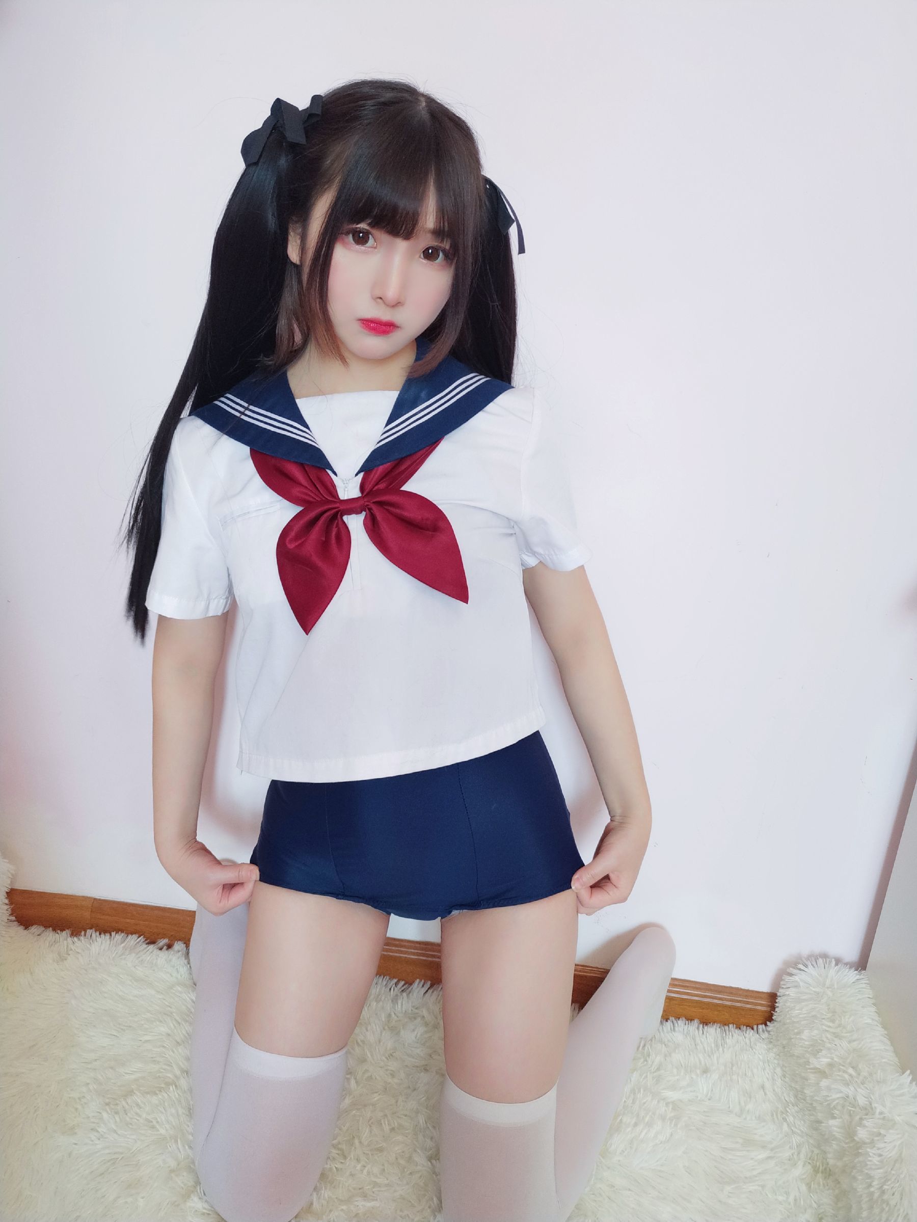 二次元美女古川kagura 水手服死库水-图7