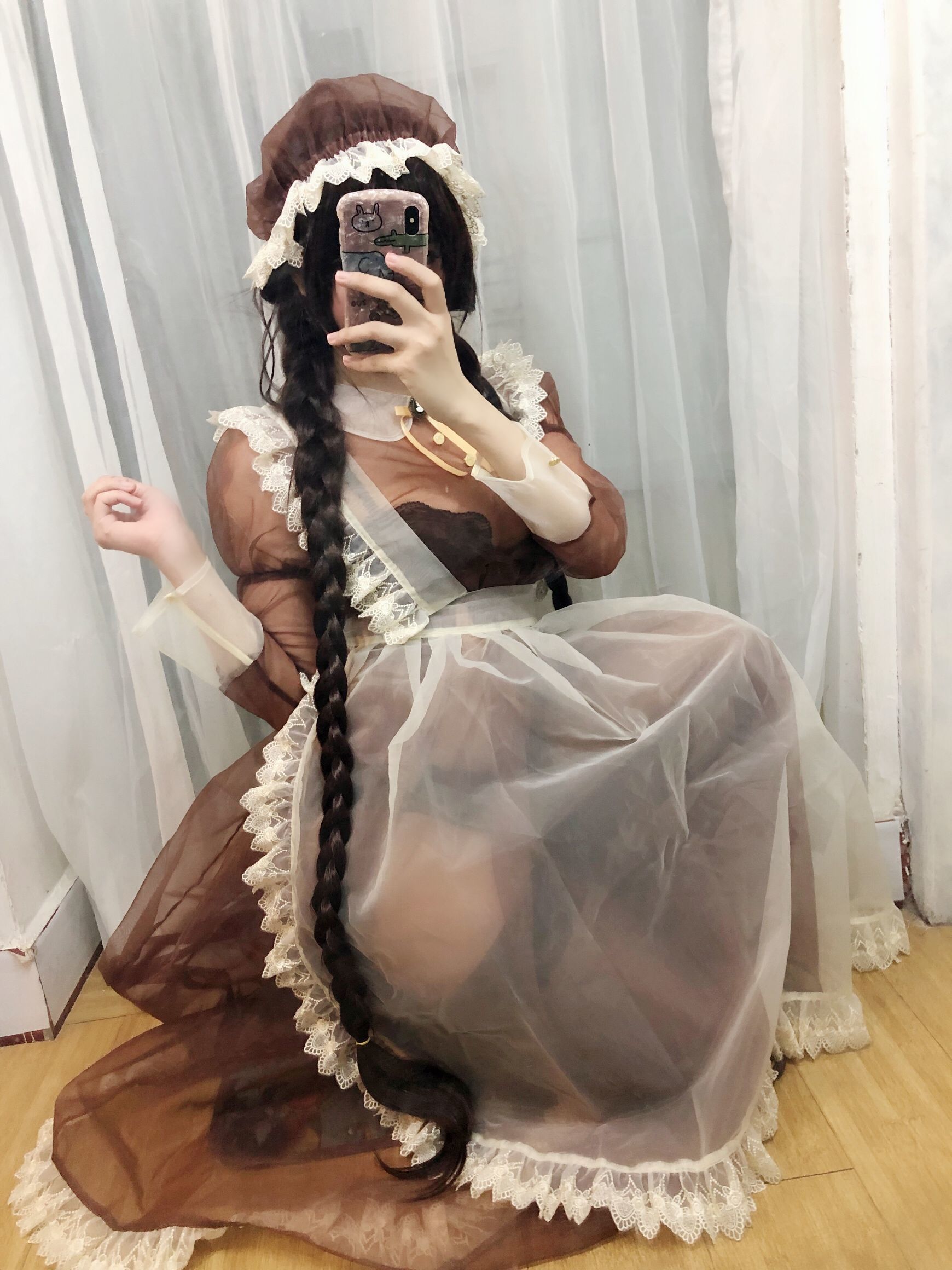 二次元巨乳美女鹿野希 透明女仆-图11