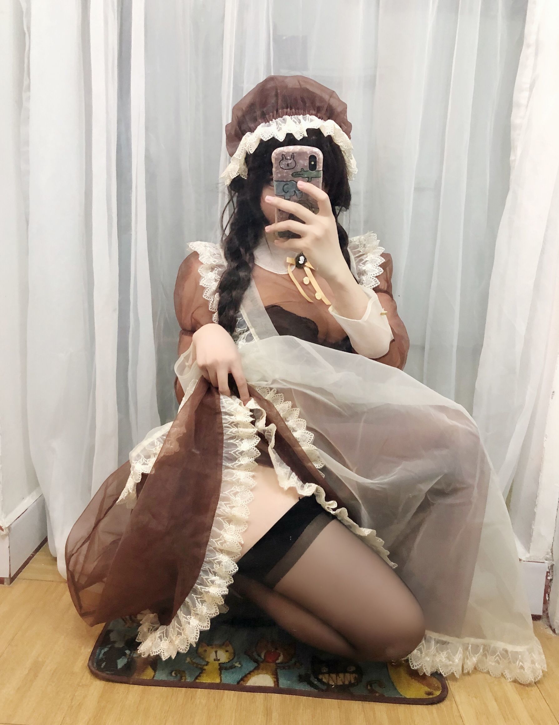 二次元巨乳美女鹿野希 透明女仆-图12