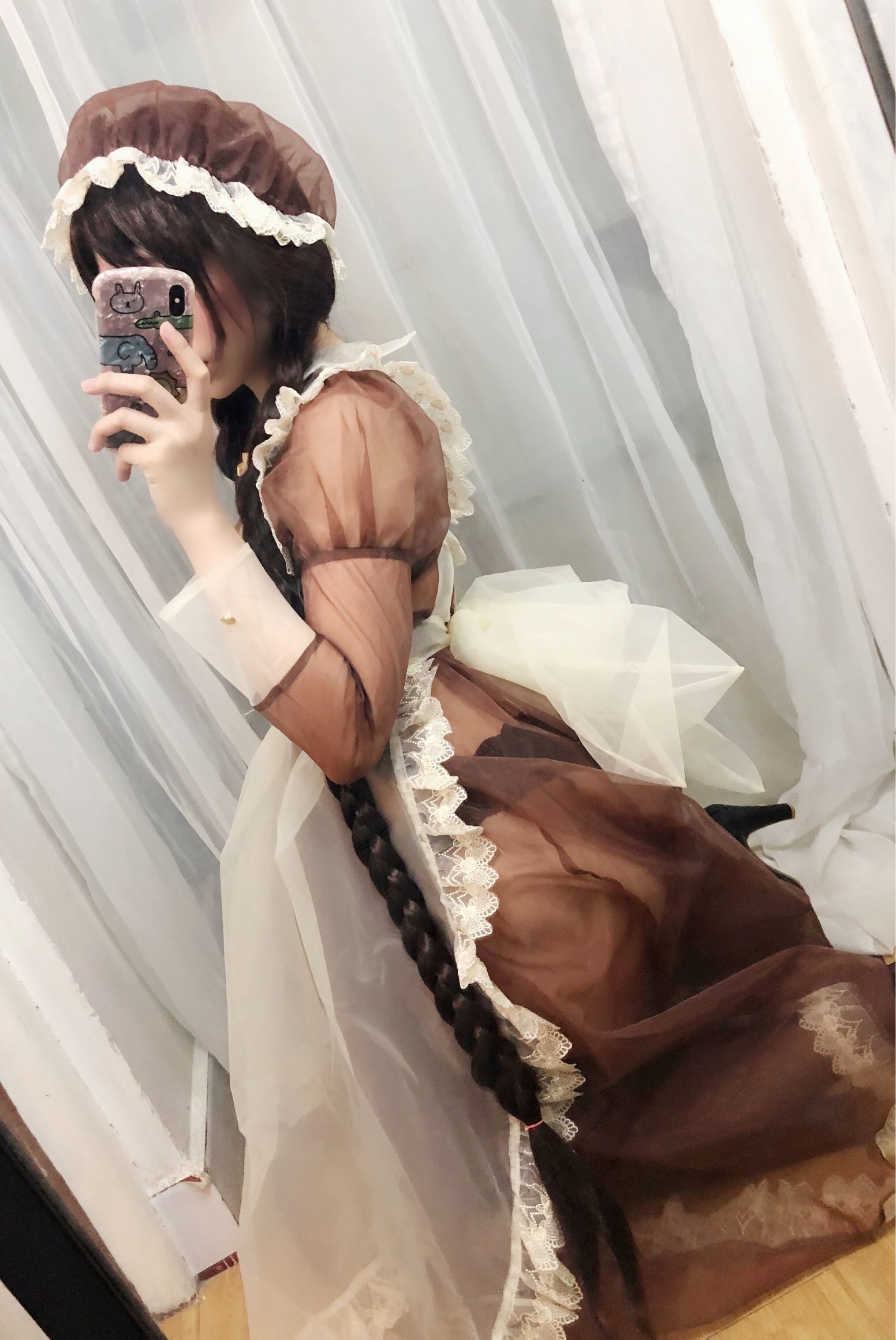 二次元巨乳美女鹿野希 透明女仆-图18