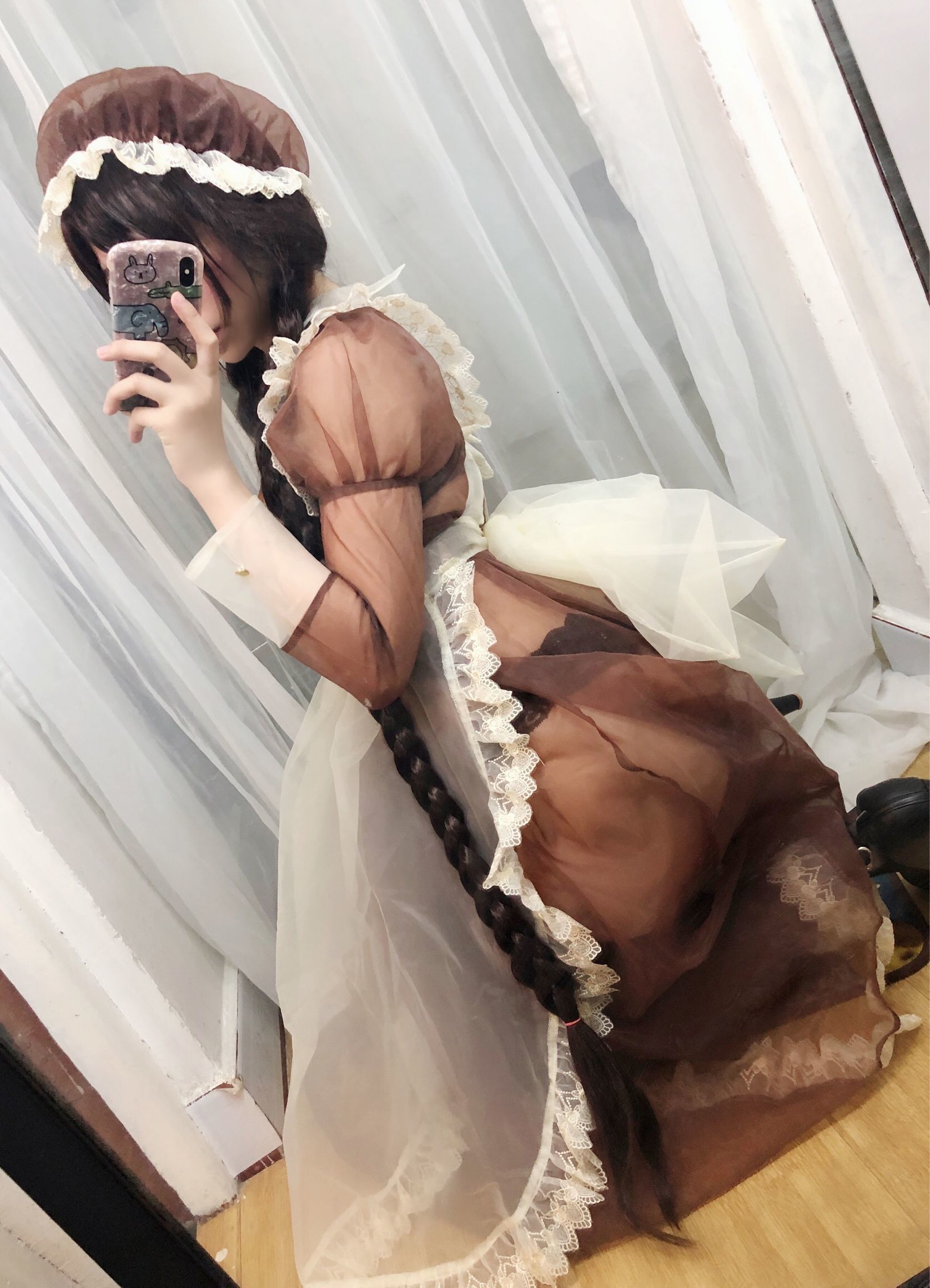 二次元巨乳美女鹿野希 透明女仆-图19
