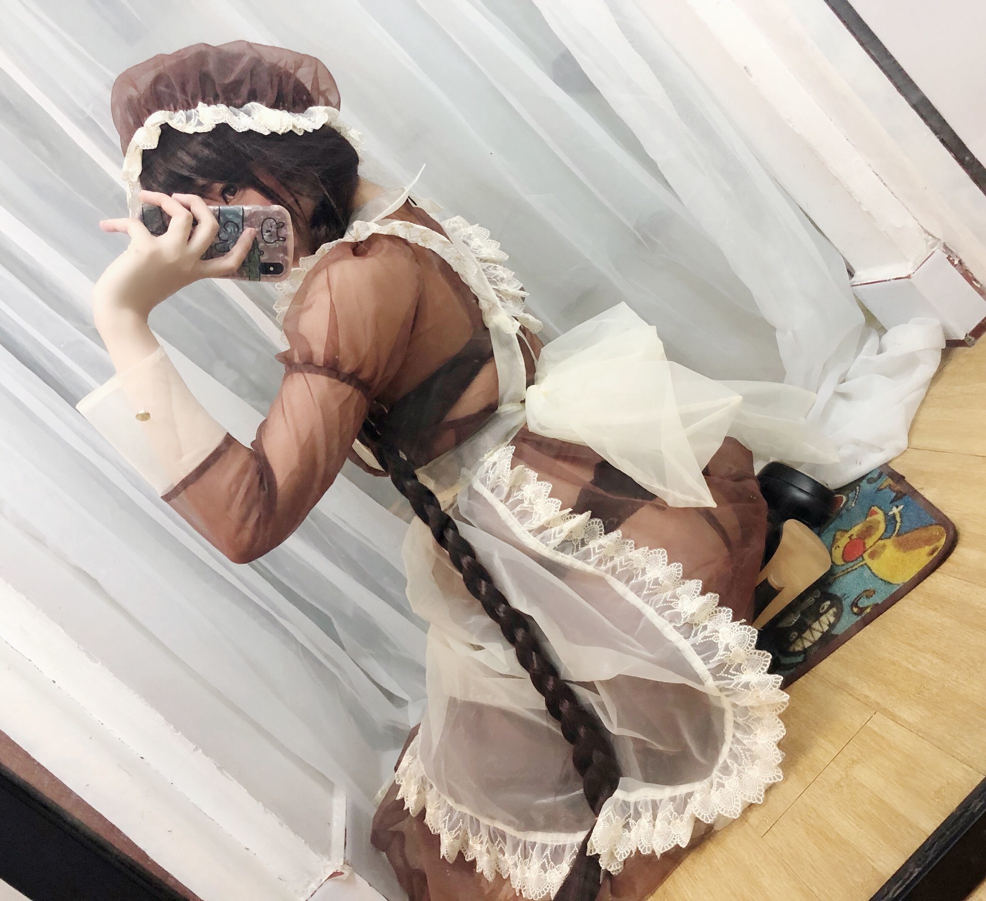 二次元巨乳美女鹿野希 透明女仆-图21