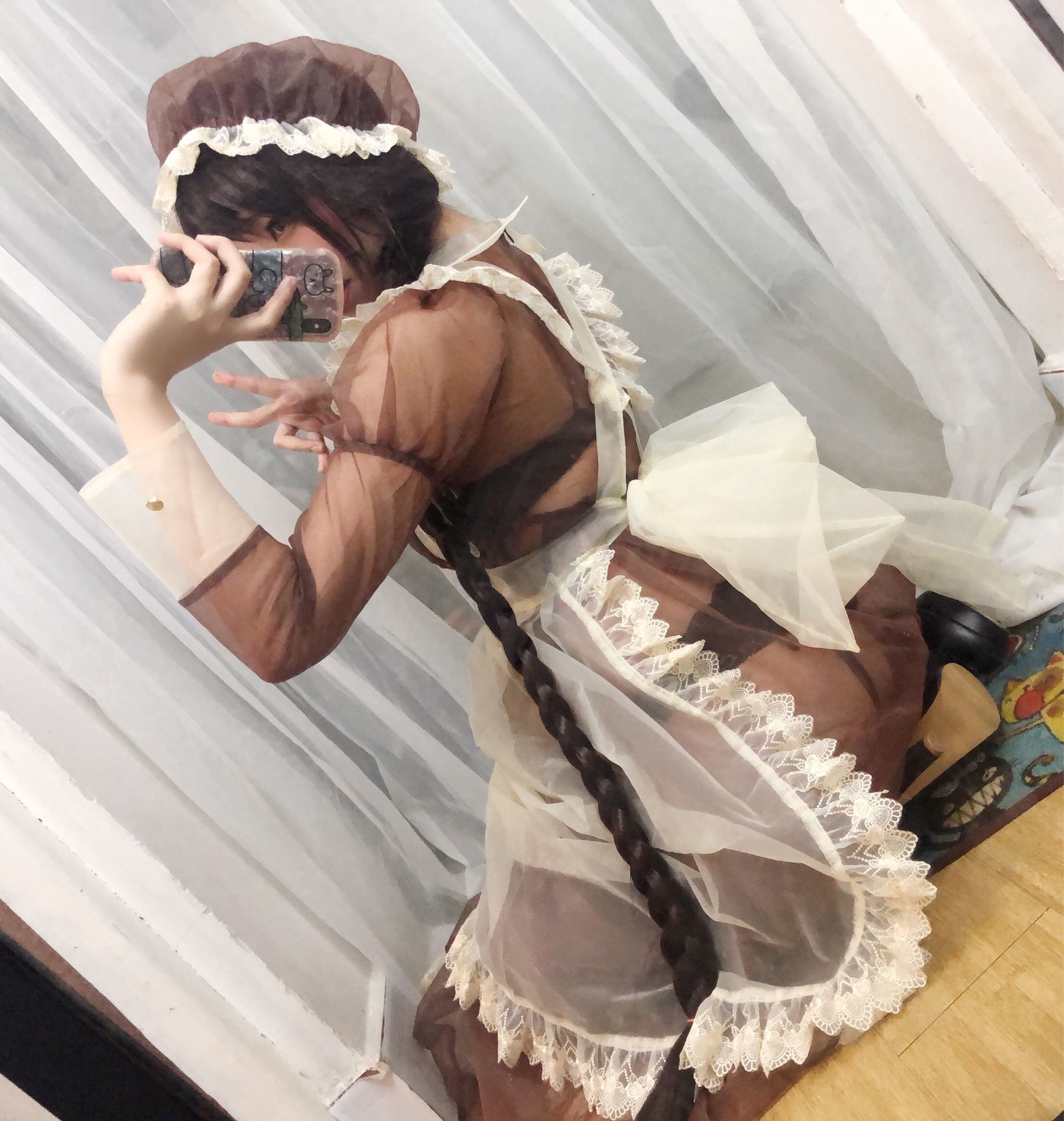 二次元巨乳美女鹿野希 透明女仆-图22