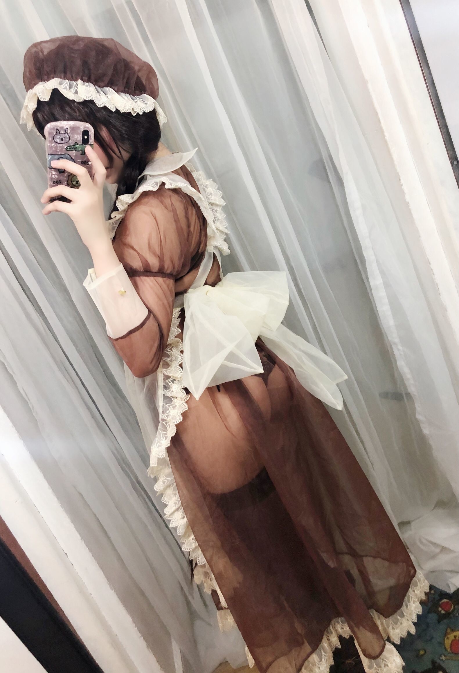 二次元巨乳美女鹿野希 透明女仆-图27