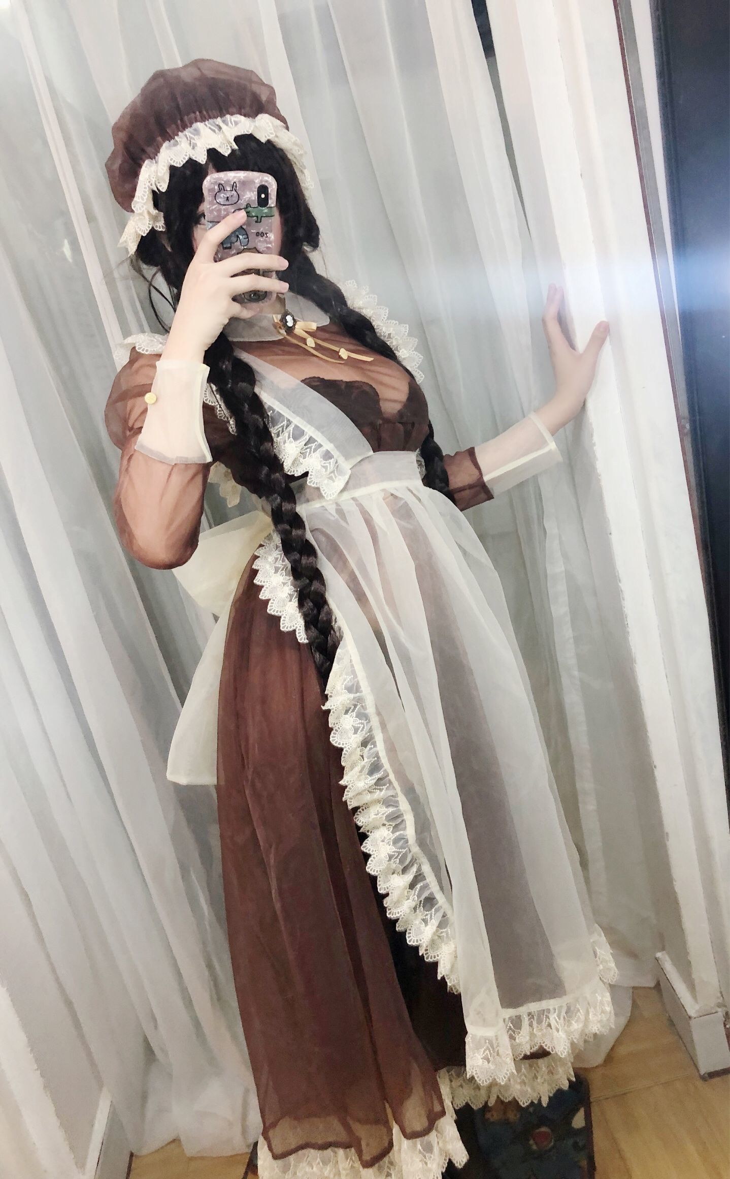 二次元巨乳美女鹿野希 透明女仆-图29