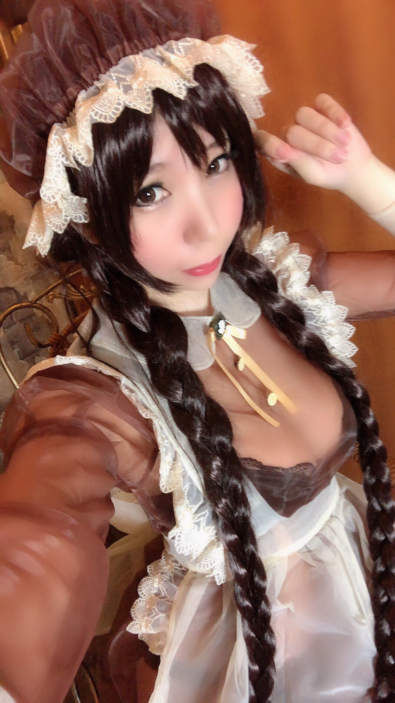 二次元巨乳美女鹿野希 透明女仆-图30