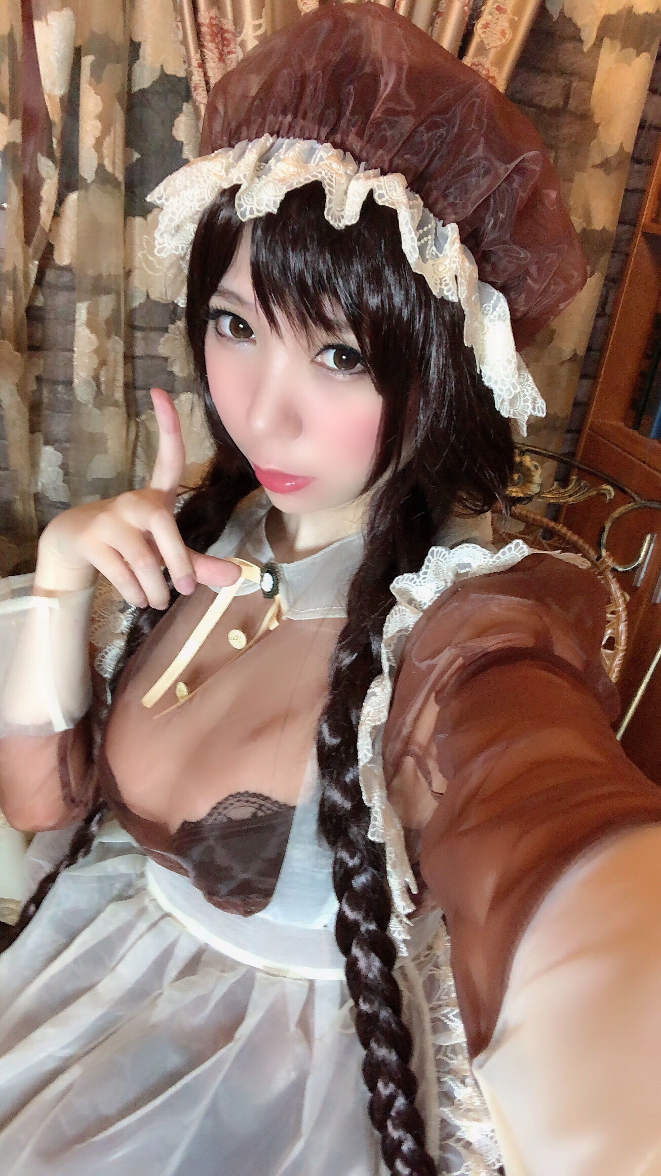 二次元巨乳美女鹿野希 透明女仆-图38