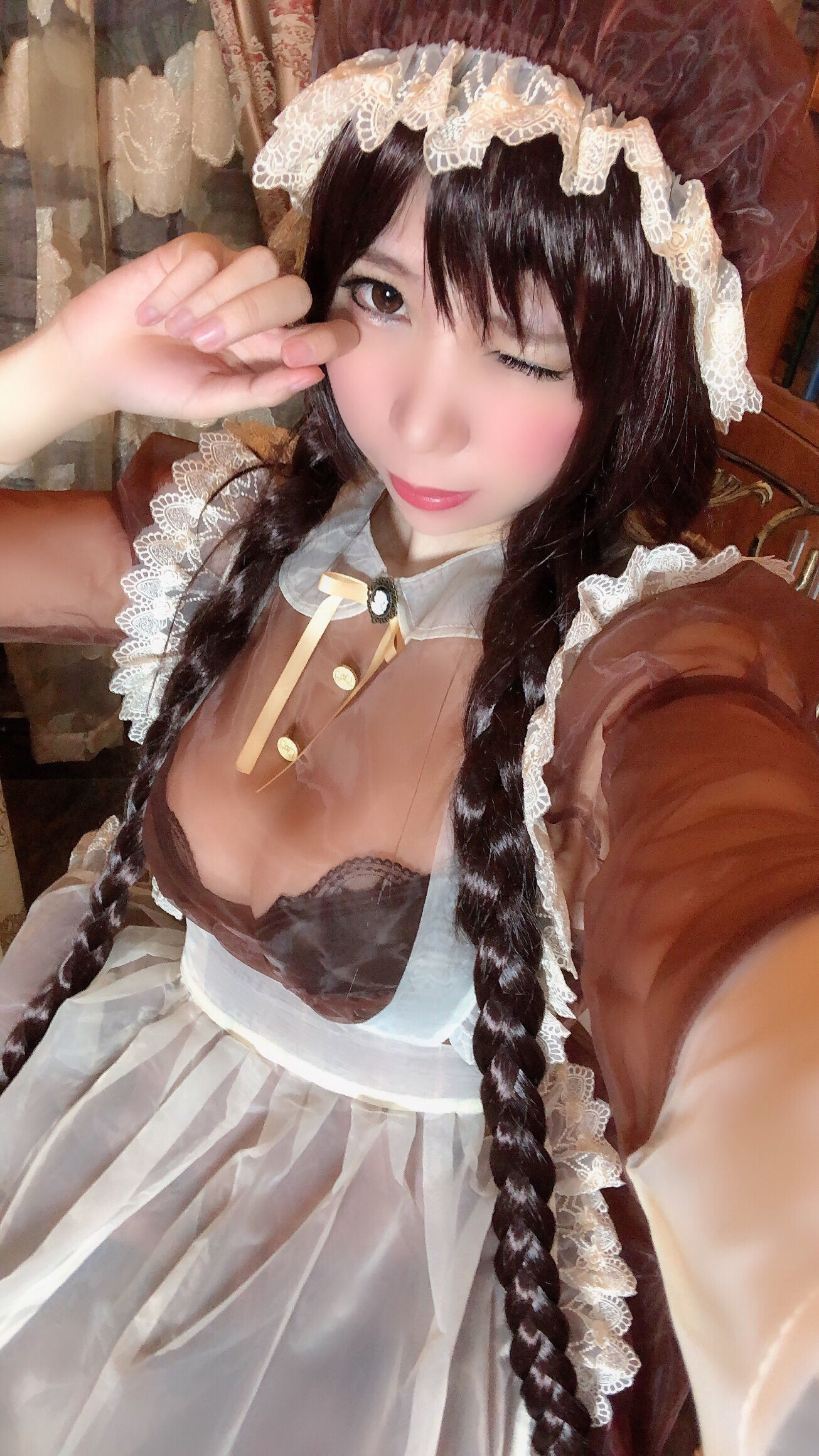 二次元巨乳美女鹿野希 透明女仆-图40