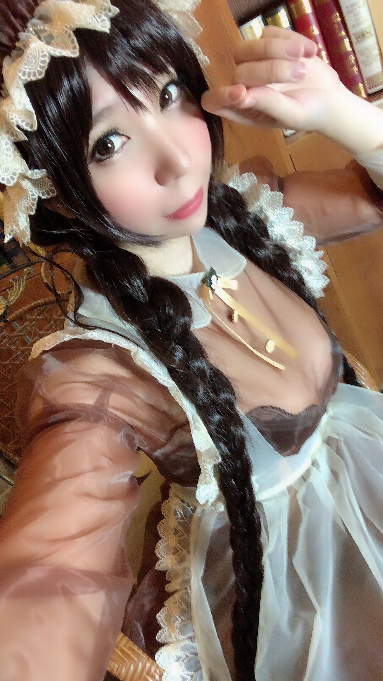 二次元巨乳美女鹿野希 透明女仆-图41