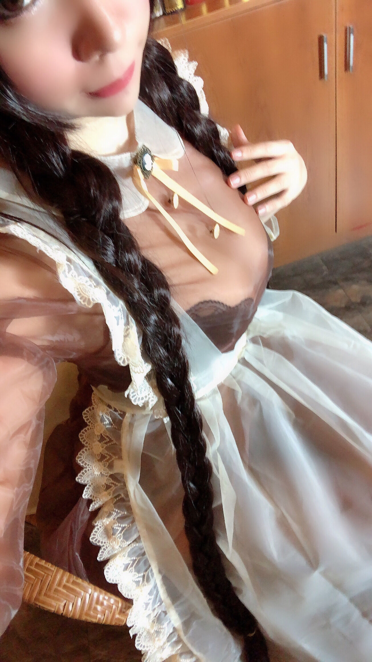 二次元巨乳美女鹿野希 透明女仆-图43