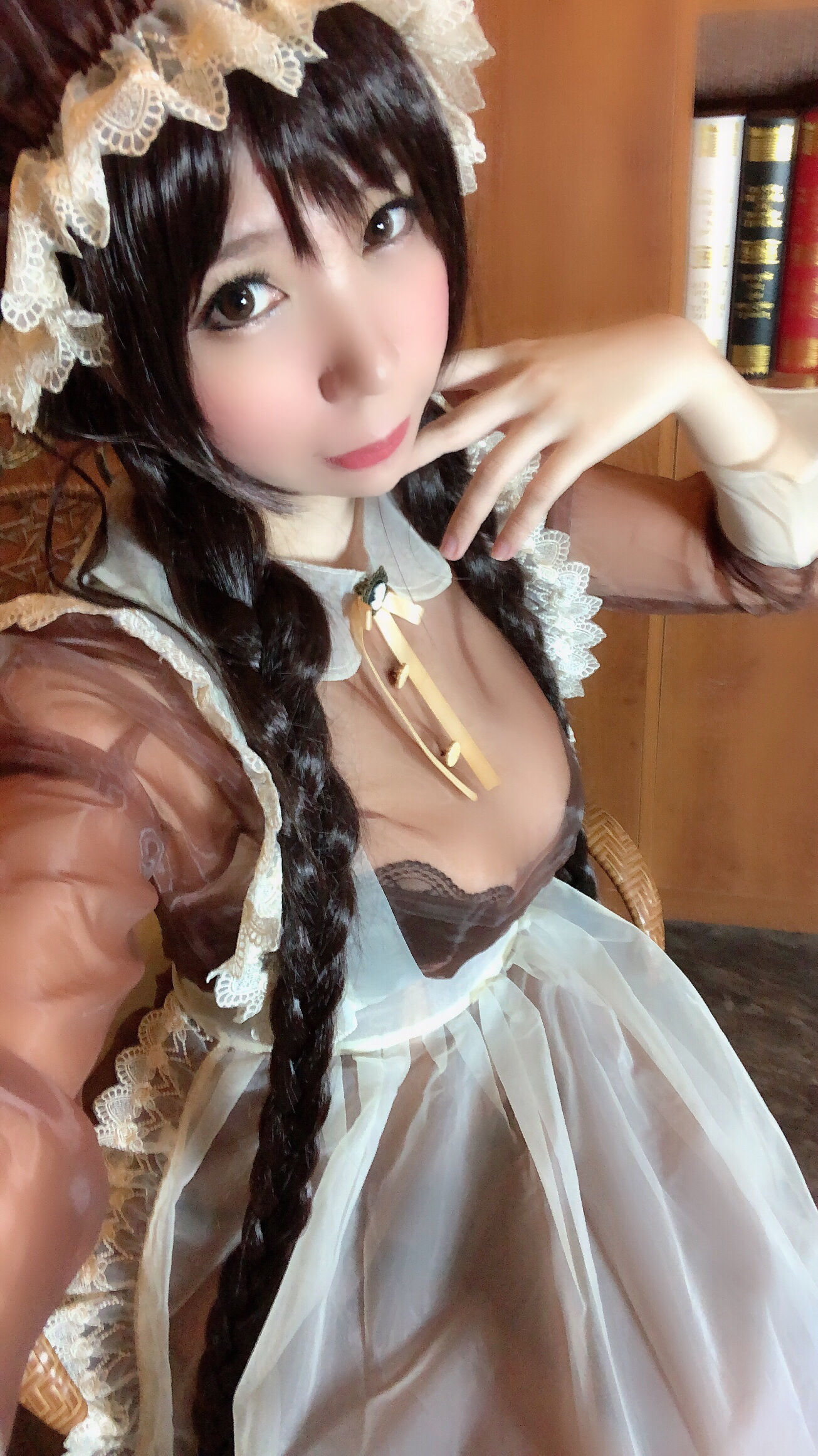 二次元巨乳美女鹿野希 透明女仆-图44