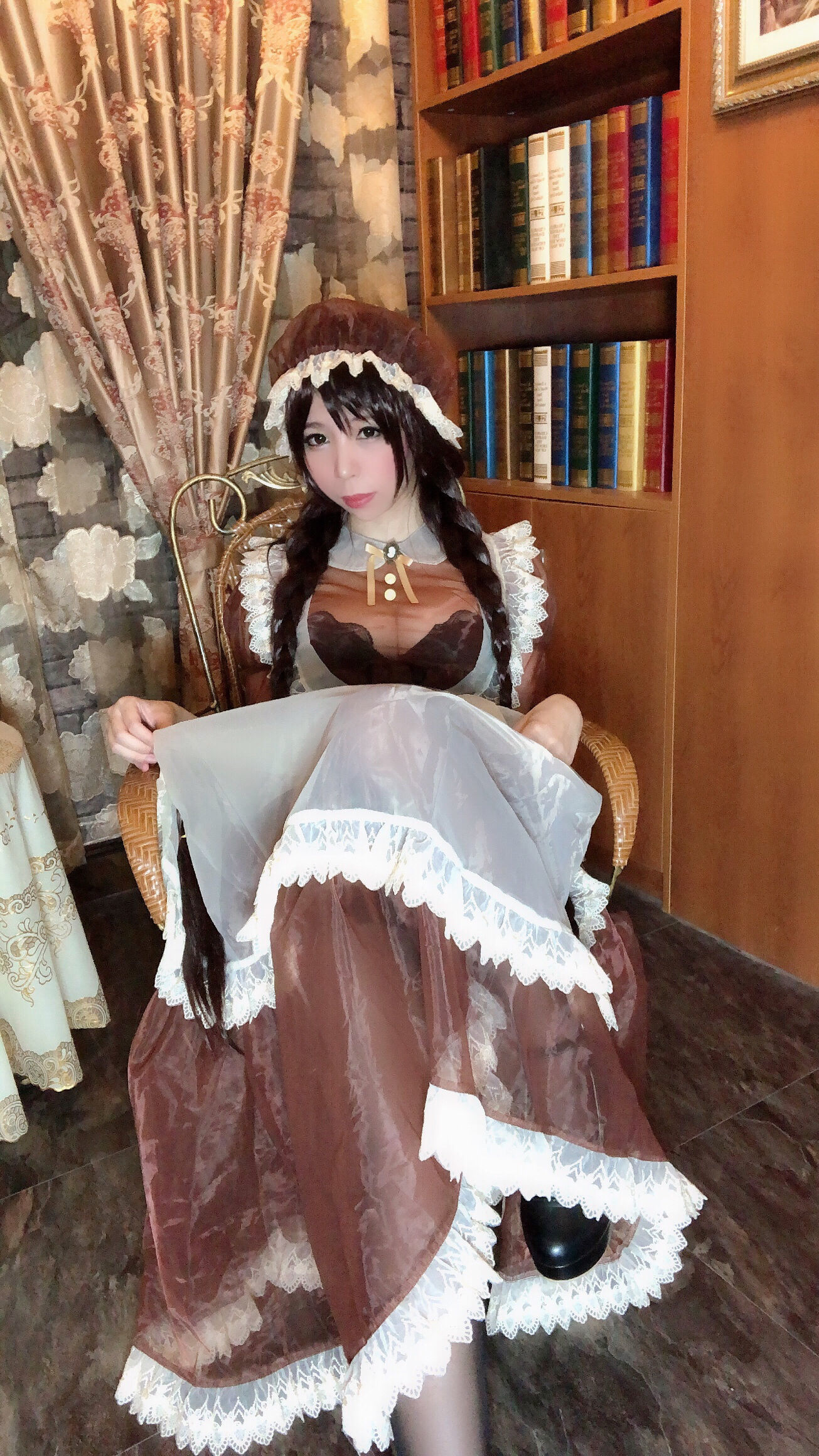 二次元巨乳美女鹿野希 透明女仆-图50
