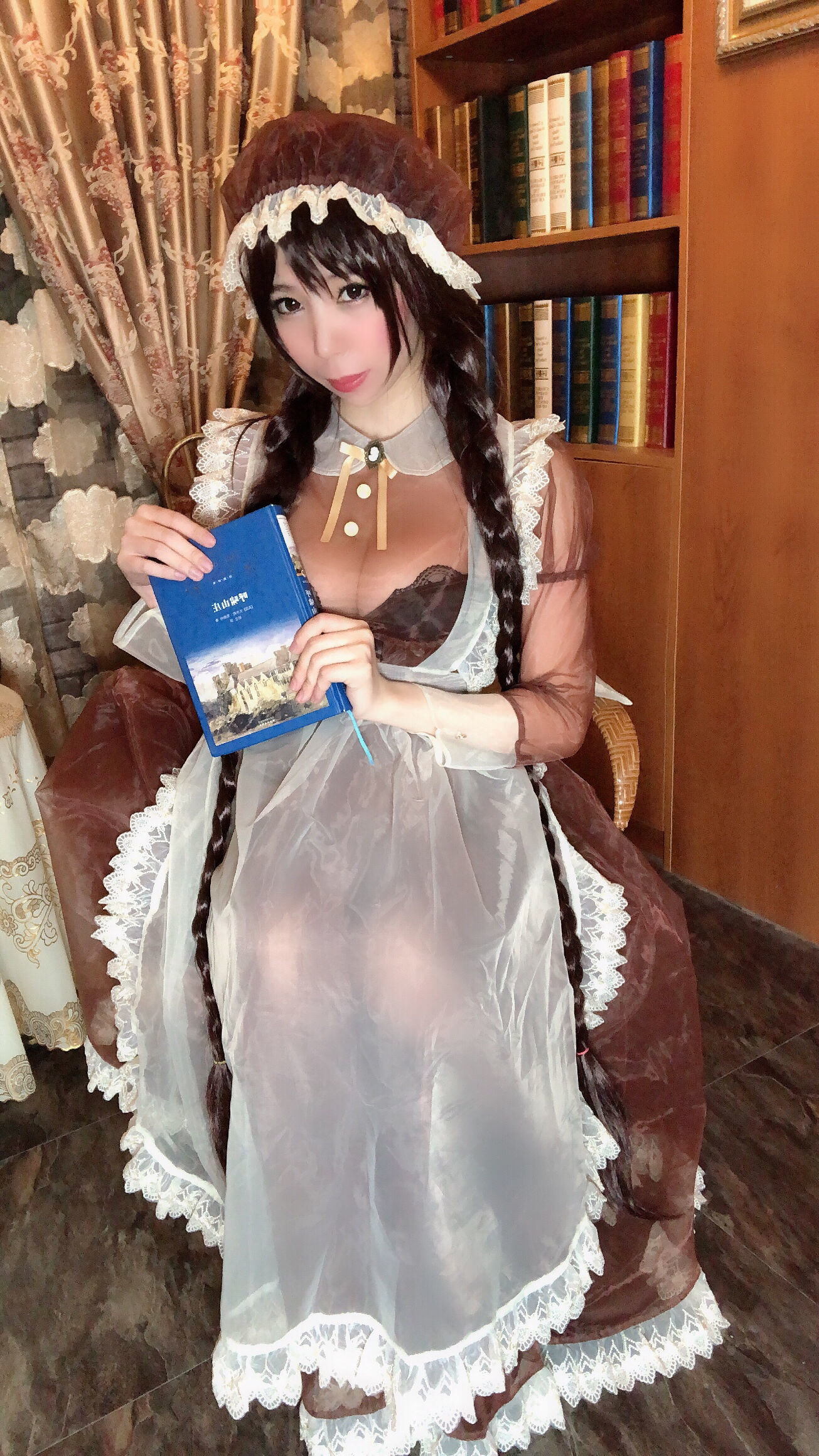 二次元巨乳美女鹿野希 透明女仆-图55