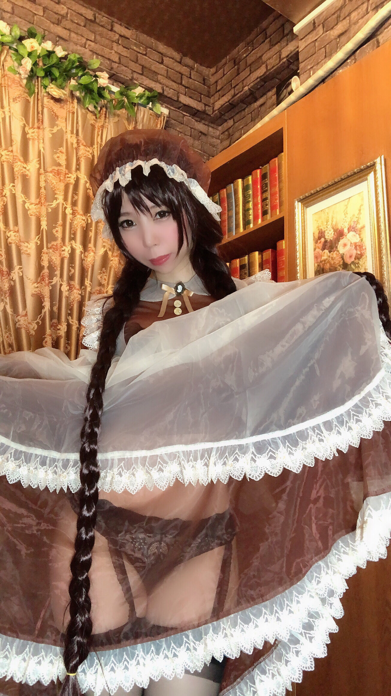 二次元巨乳美女鹿野希 透明女仆-图57