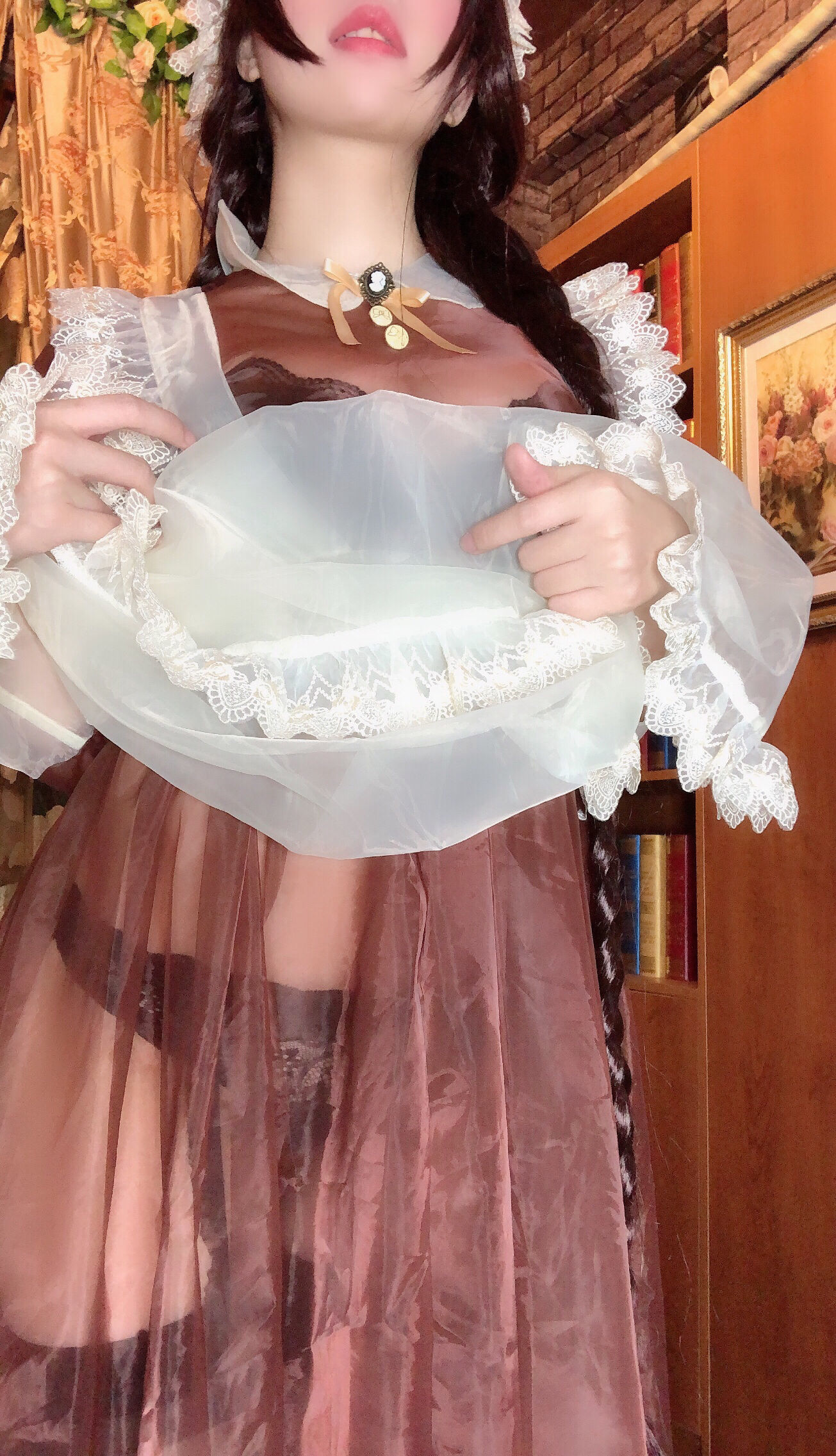二次元巨乳美女鹿野希 透明女仆-图65