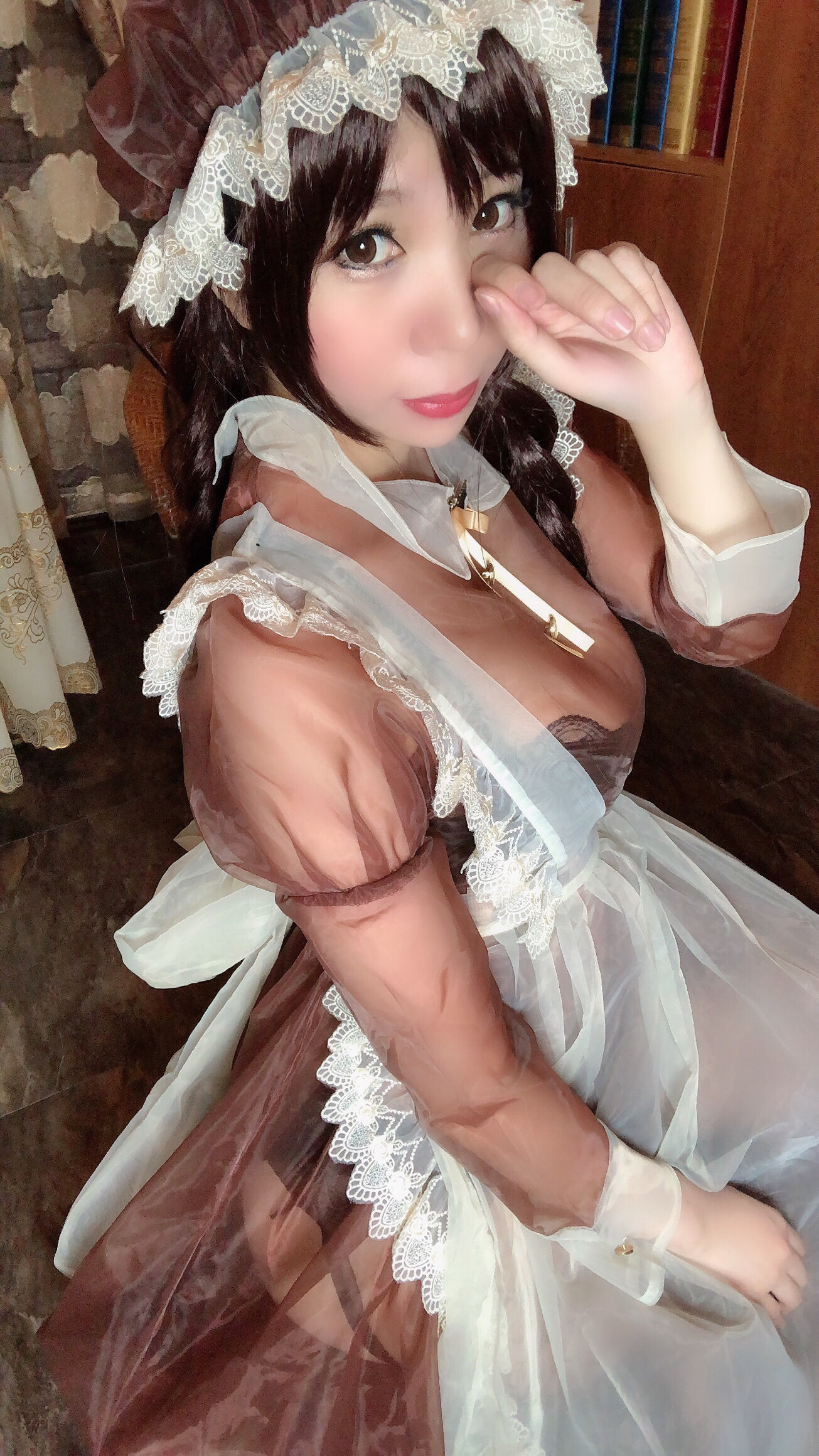 二次元巨乳美女鹿野希 透明女仆-图69