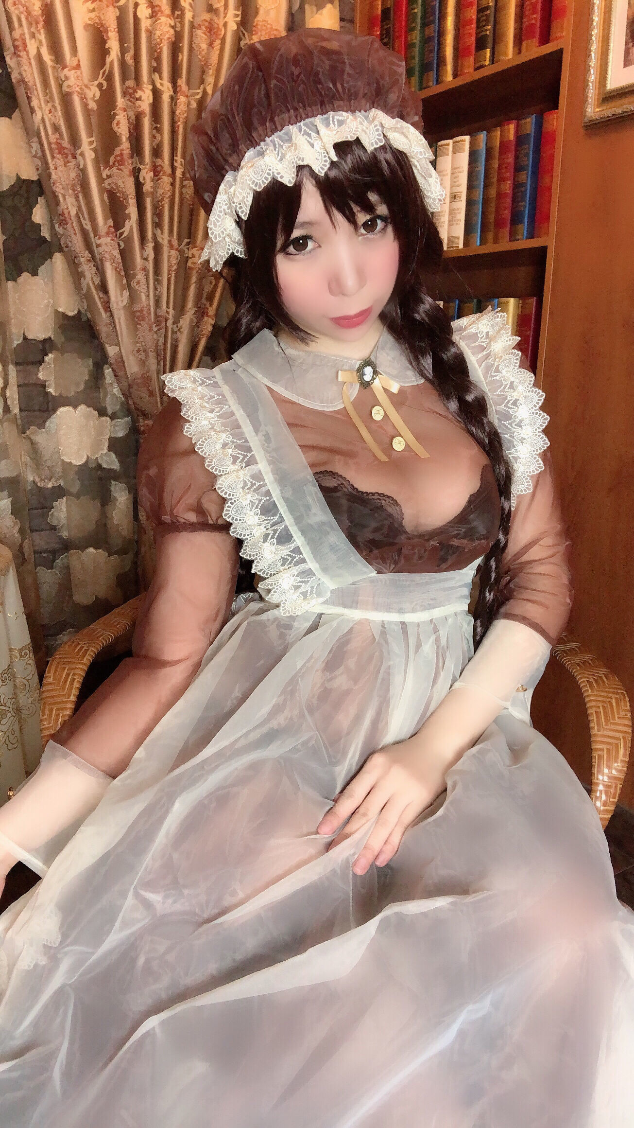 二次元巨乳美女鹿野希 透明女仆-图72