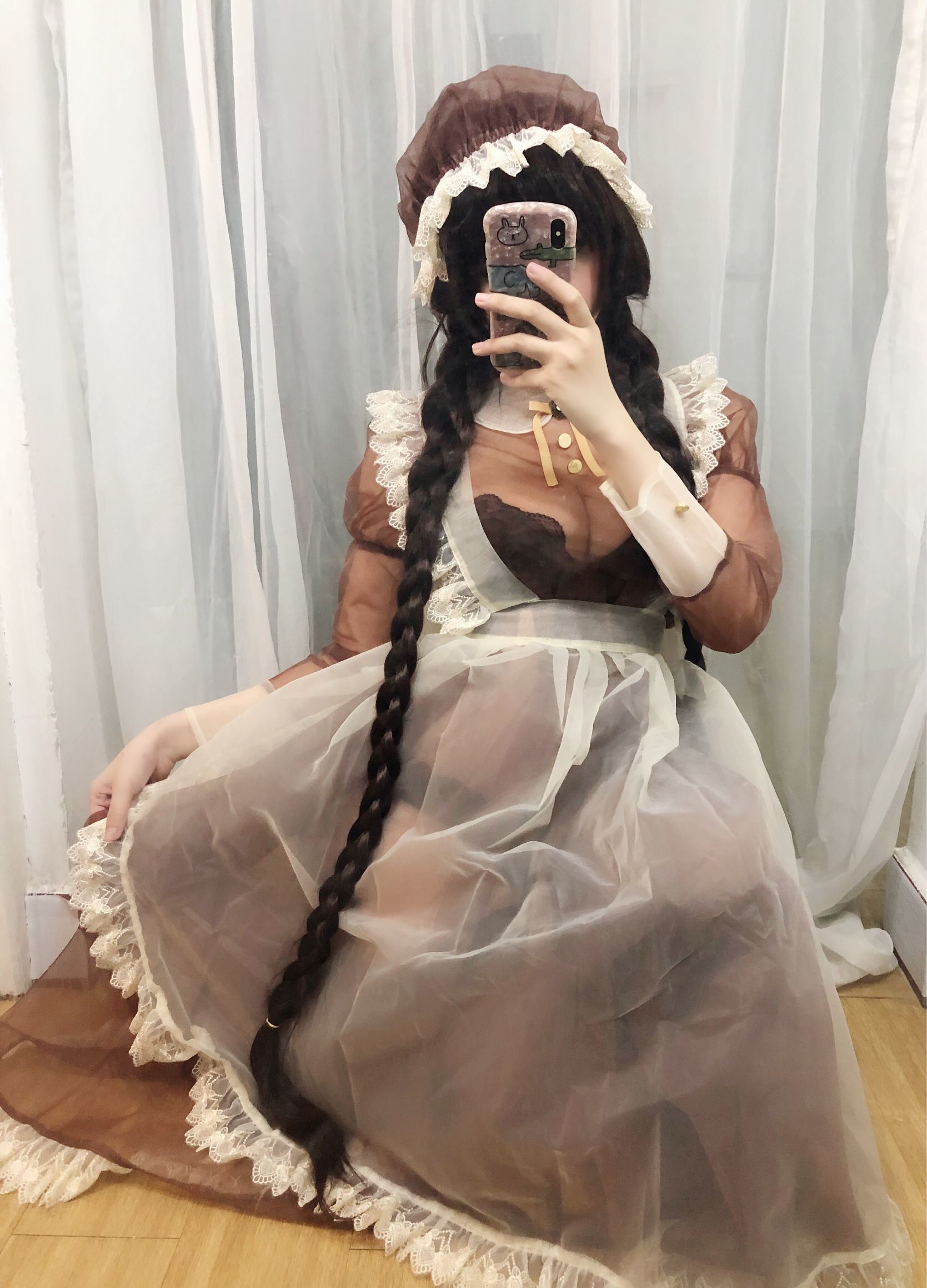二次元巨乳美女鹿野希 透明女仆-图7