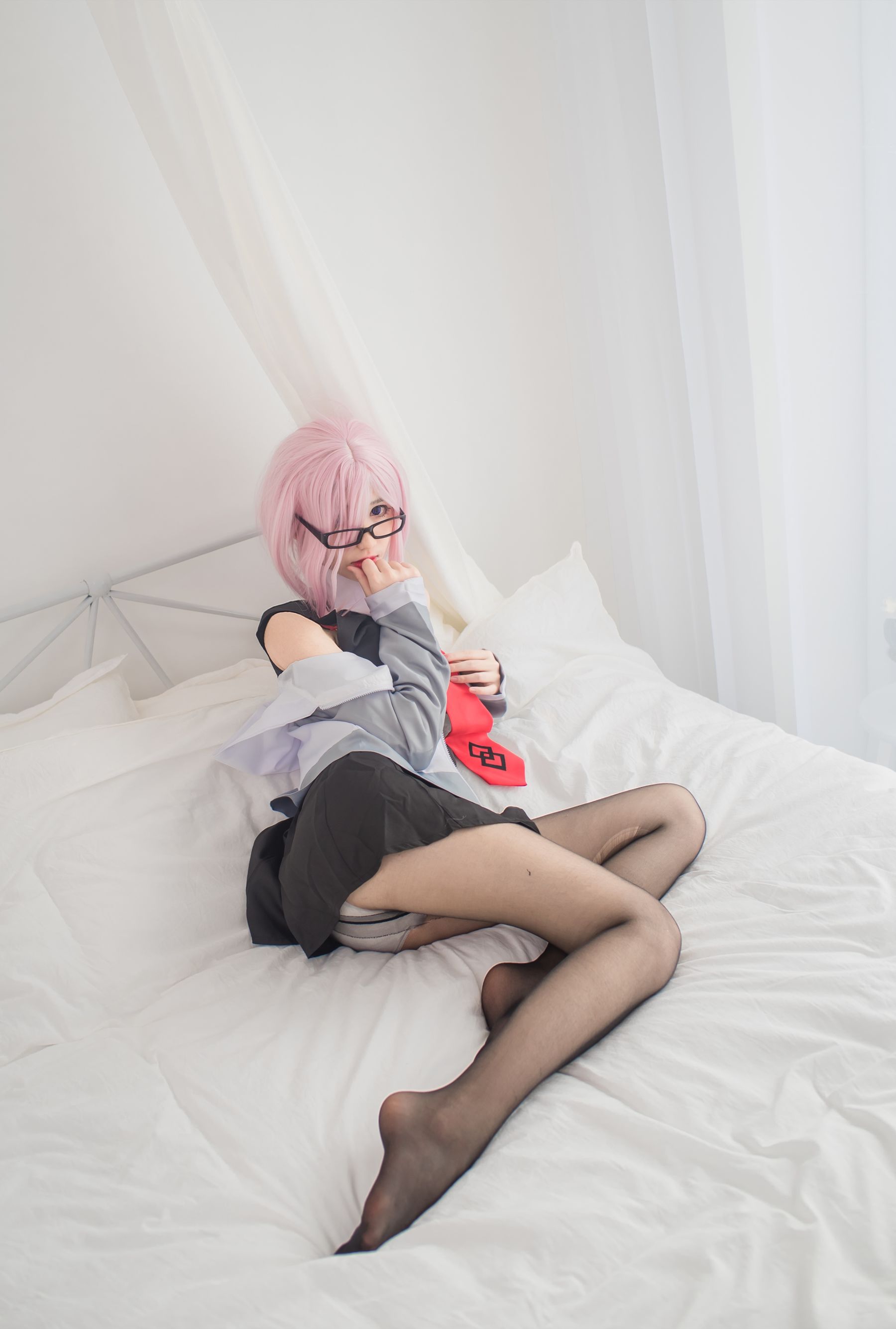 动漫博主南桃Momoko 玛修制服-图12