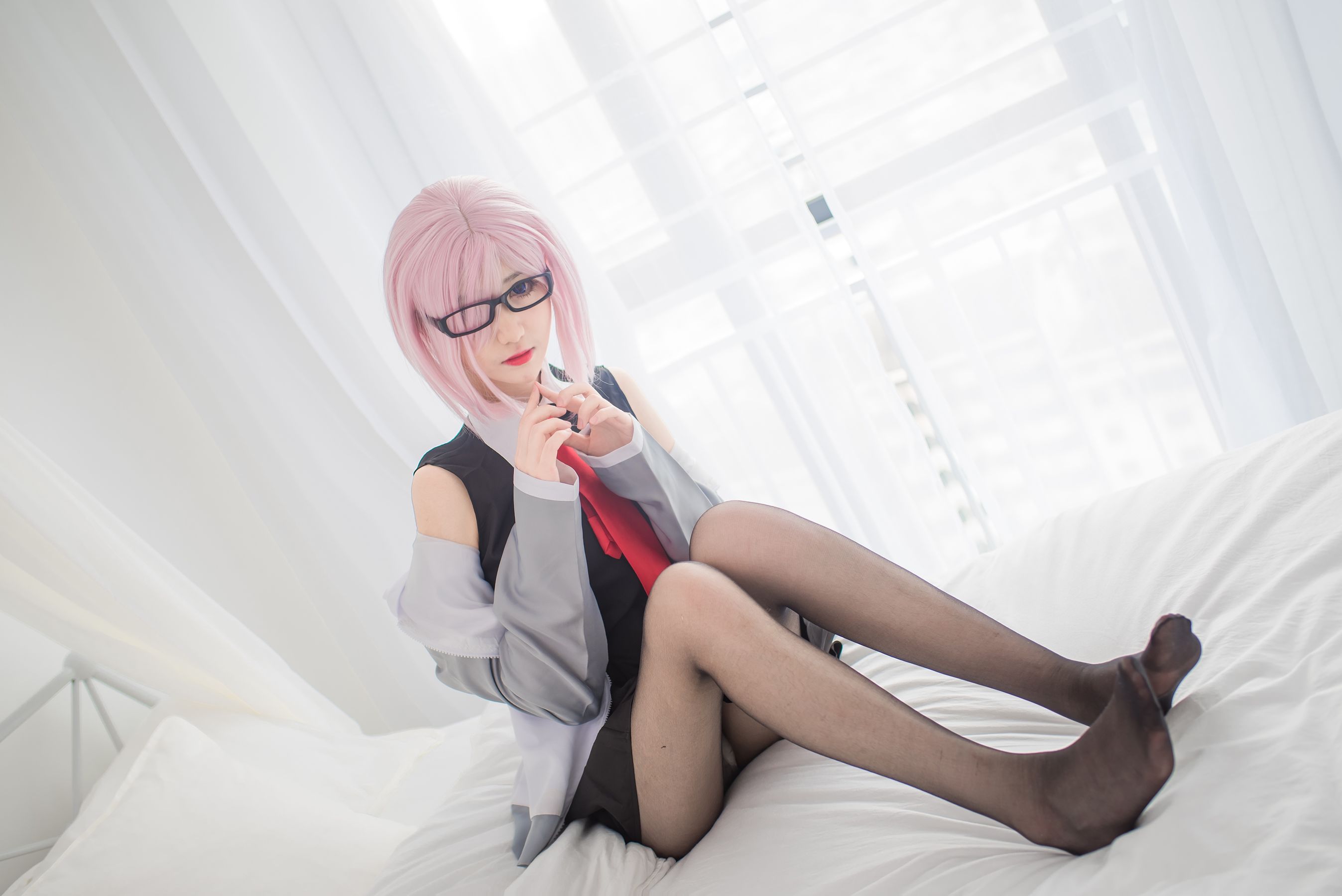 动漫博主南桃Momoko 玛修制服-图17