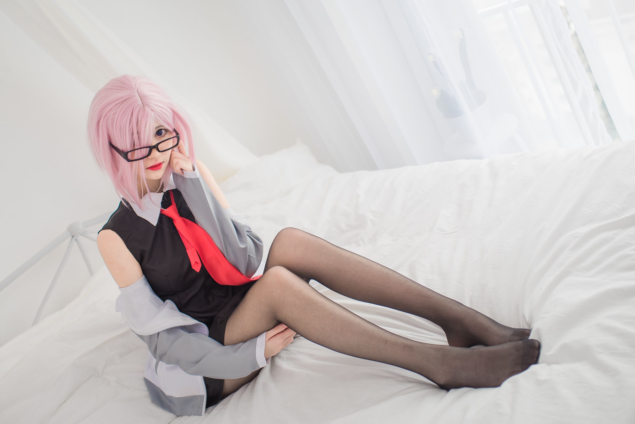 动漫博主南桃Momoko 玛修制服-图18
