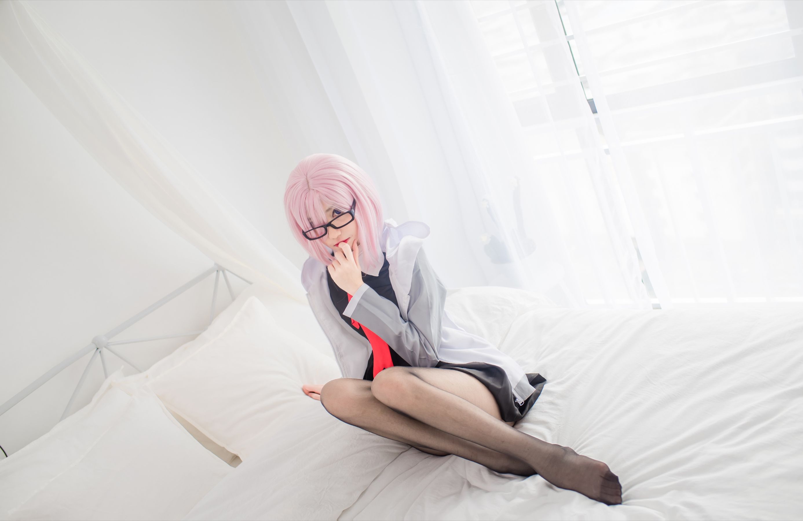 动漫博主南桃Momoko 玛修制服-图19
