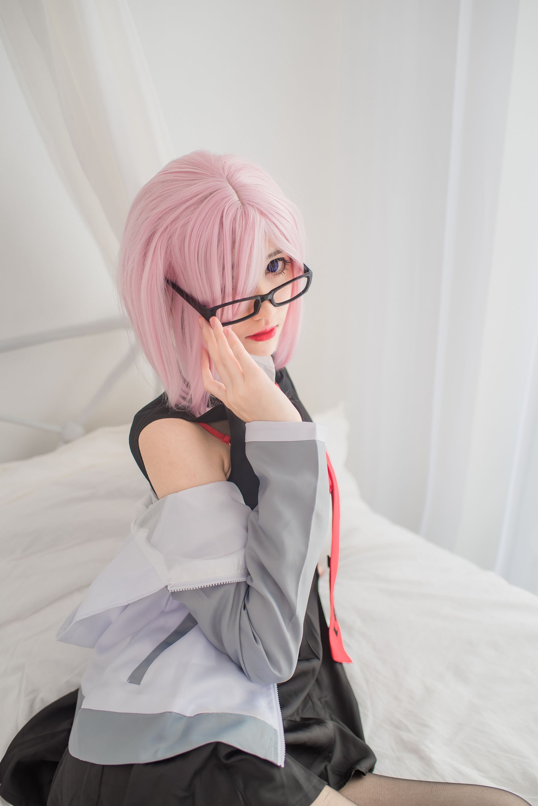 动漫博主南桃Momoko 玛修制服-图25