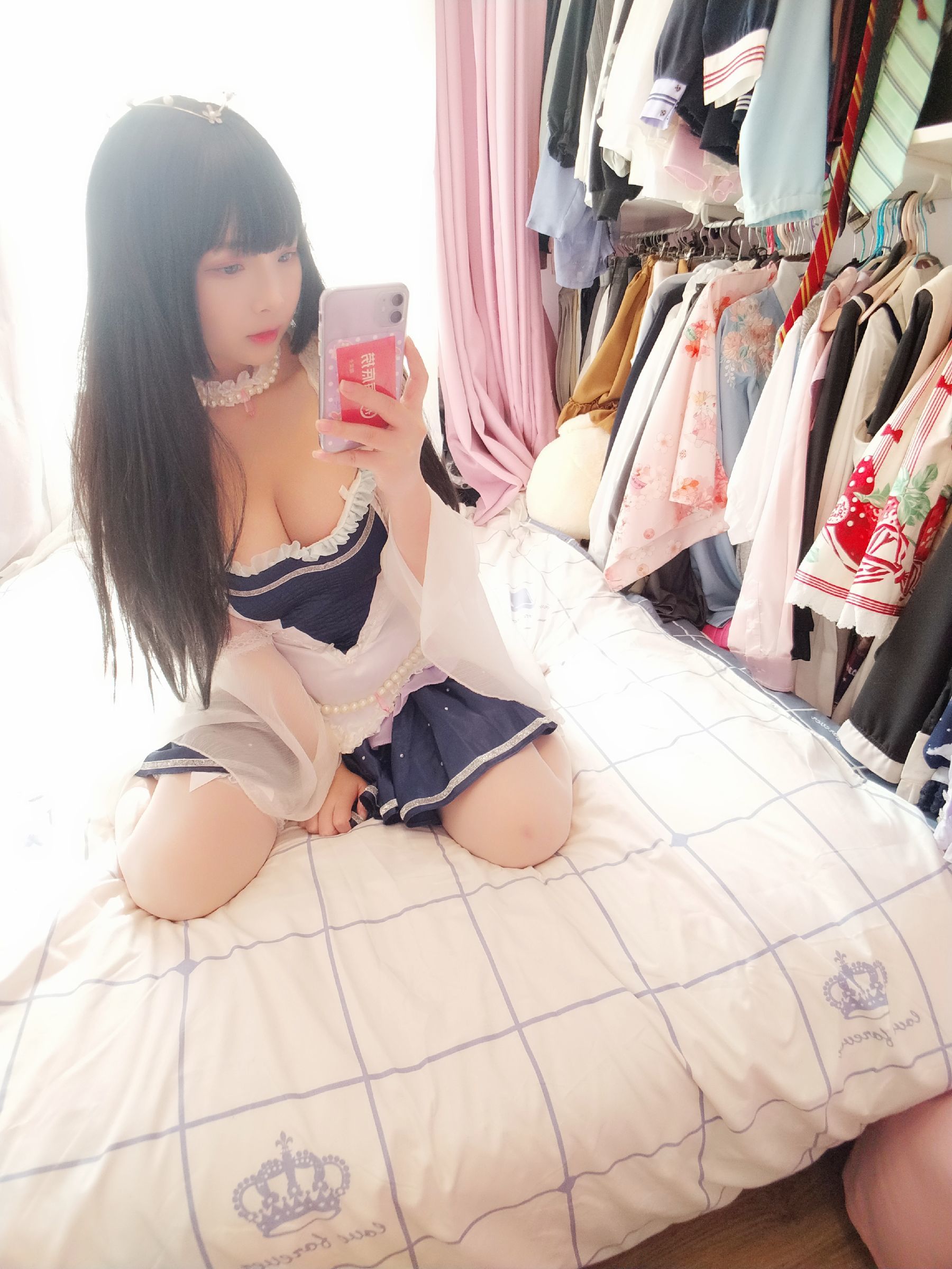 二次元美女古川kagura 白丝-图30
