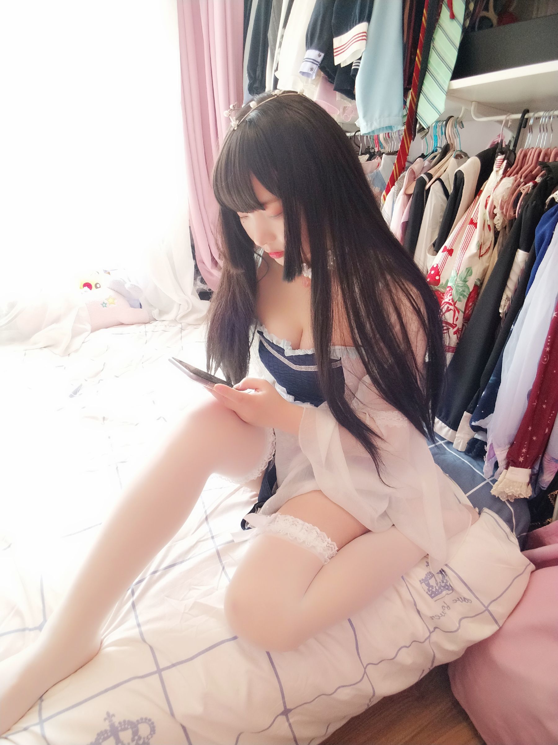 二次元美女古川kagura 白丝-图37