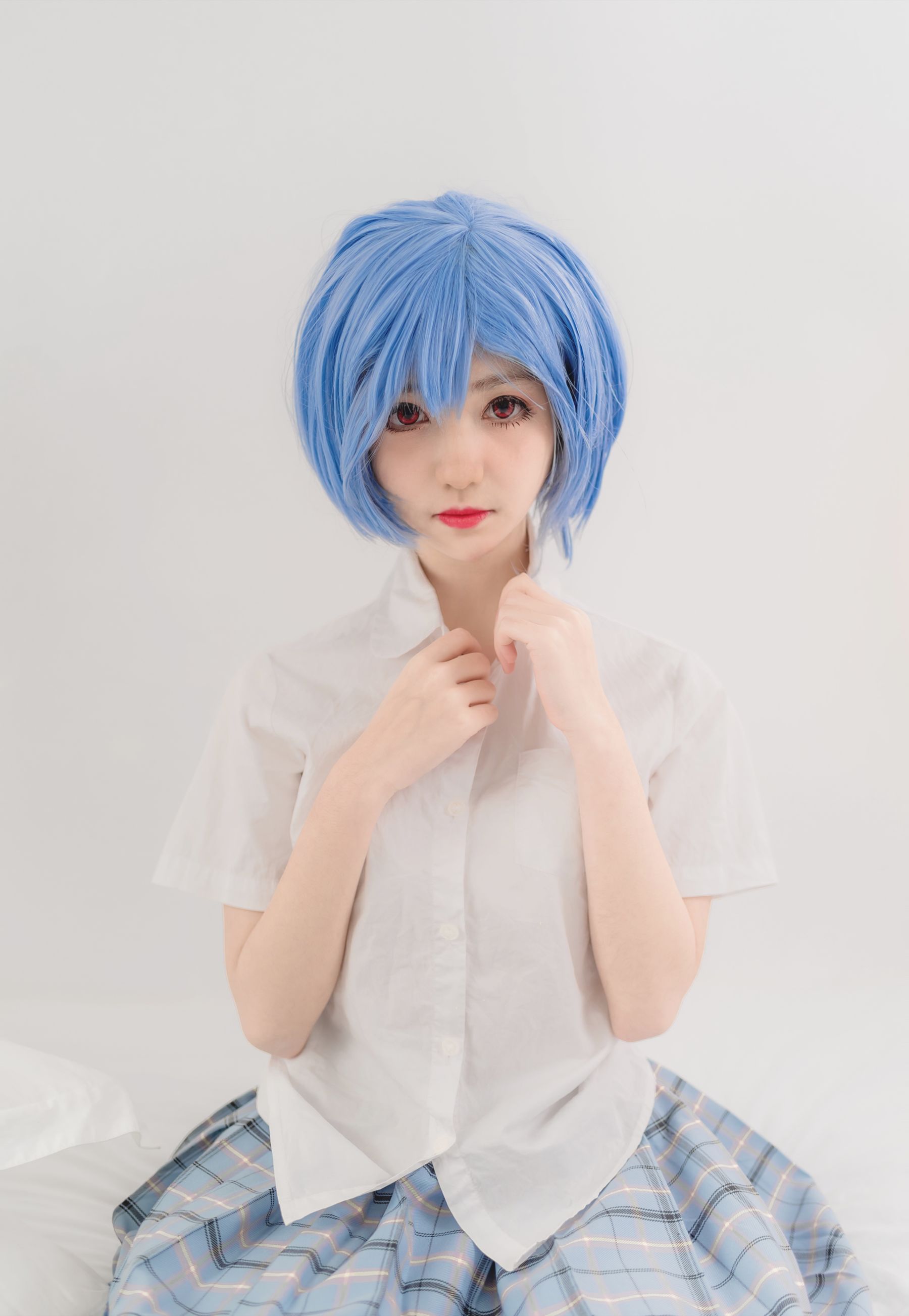 动漫博主南桃Momoko 绫波丽制服-图0