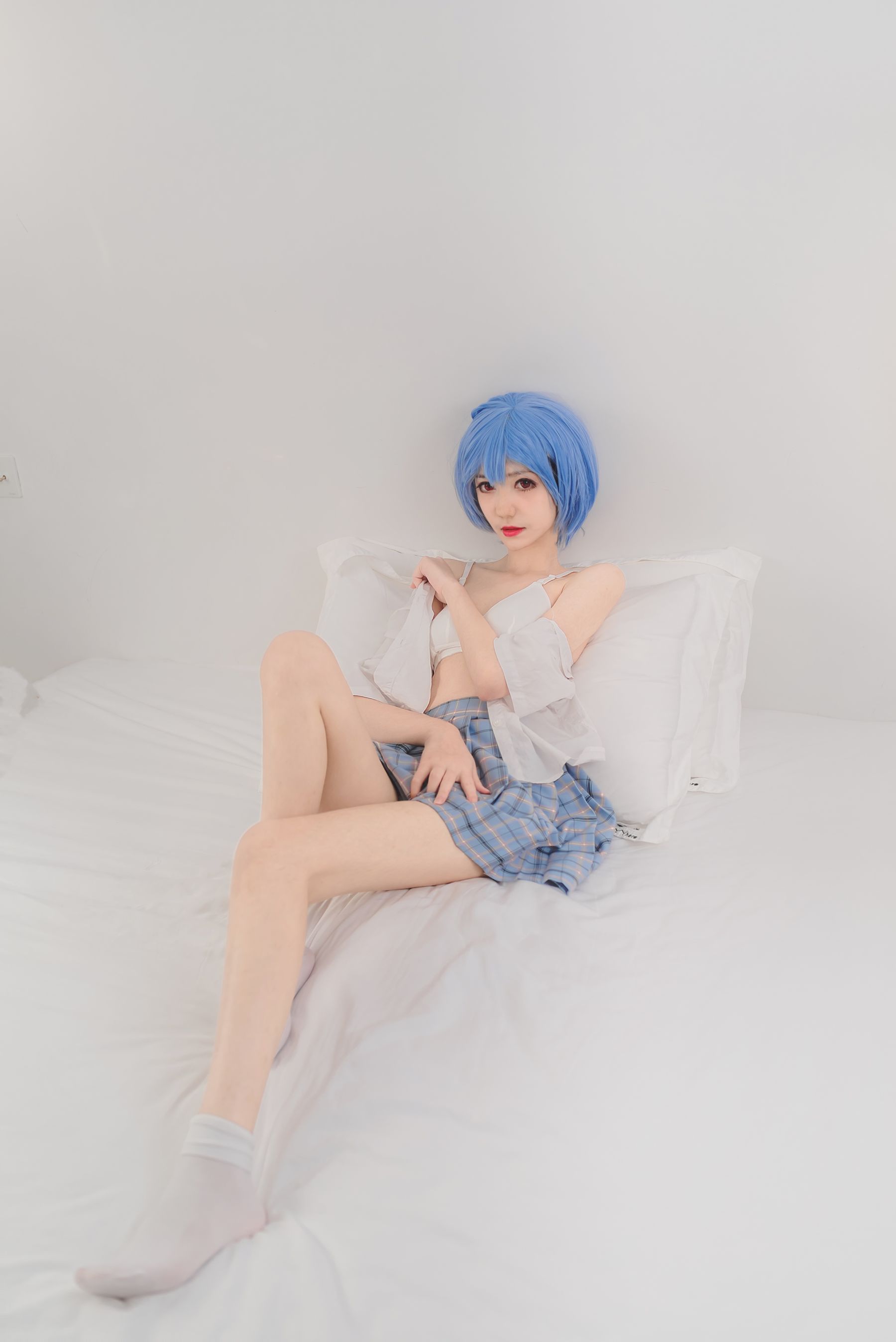 动漫博主南桃Momoko 绫波丽制服-图9