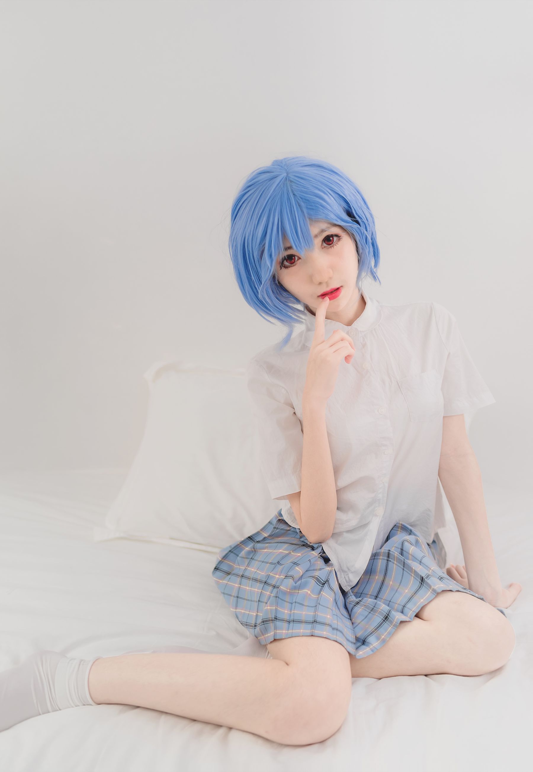 动漫博主南桃Momoko 绫波丽制服-图13