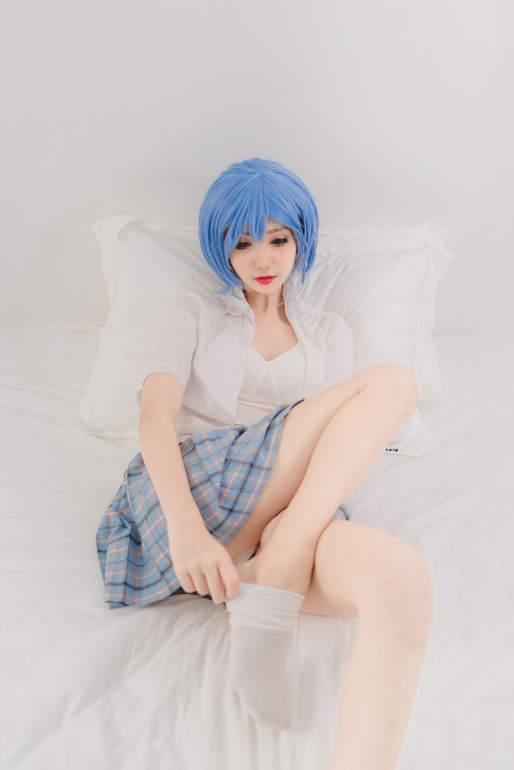 动漫博主南桃Momoko 绫波丽制服-图18
