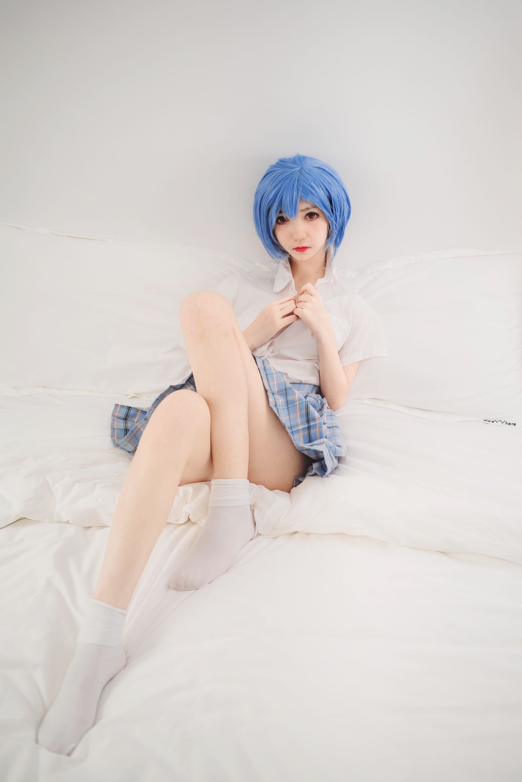 动漫博主南桃Momoko 绫波丽制服-图22