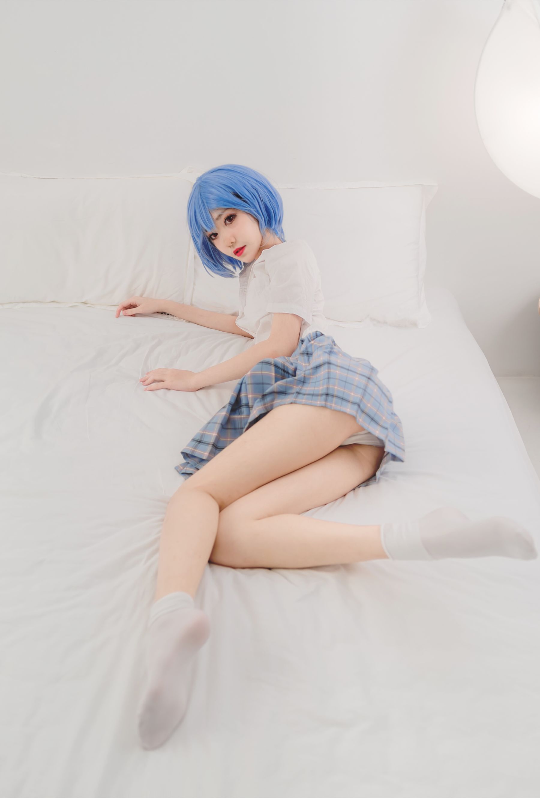 动漫博主南桃Momoko 绫波丽制服-图4