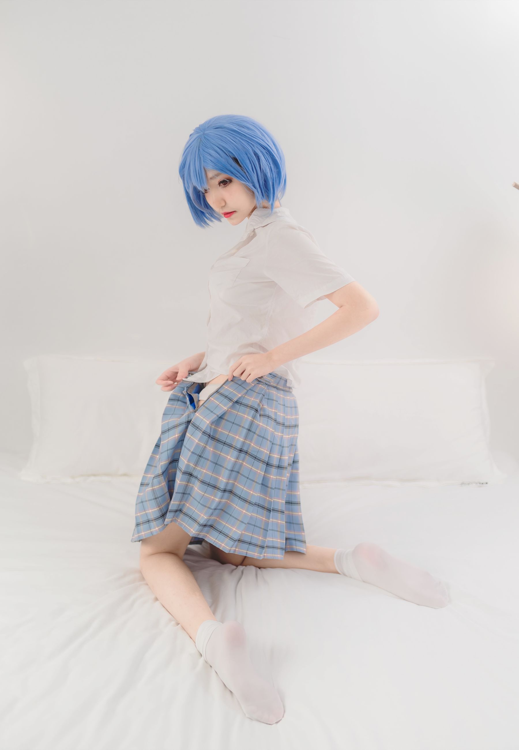 动漫博主南桃Momoko 绫波丽制服-图7