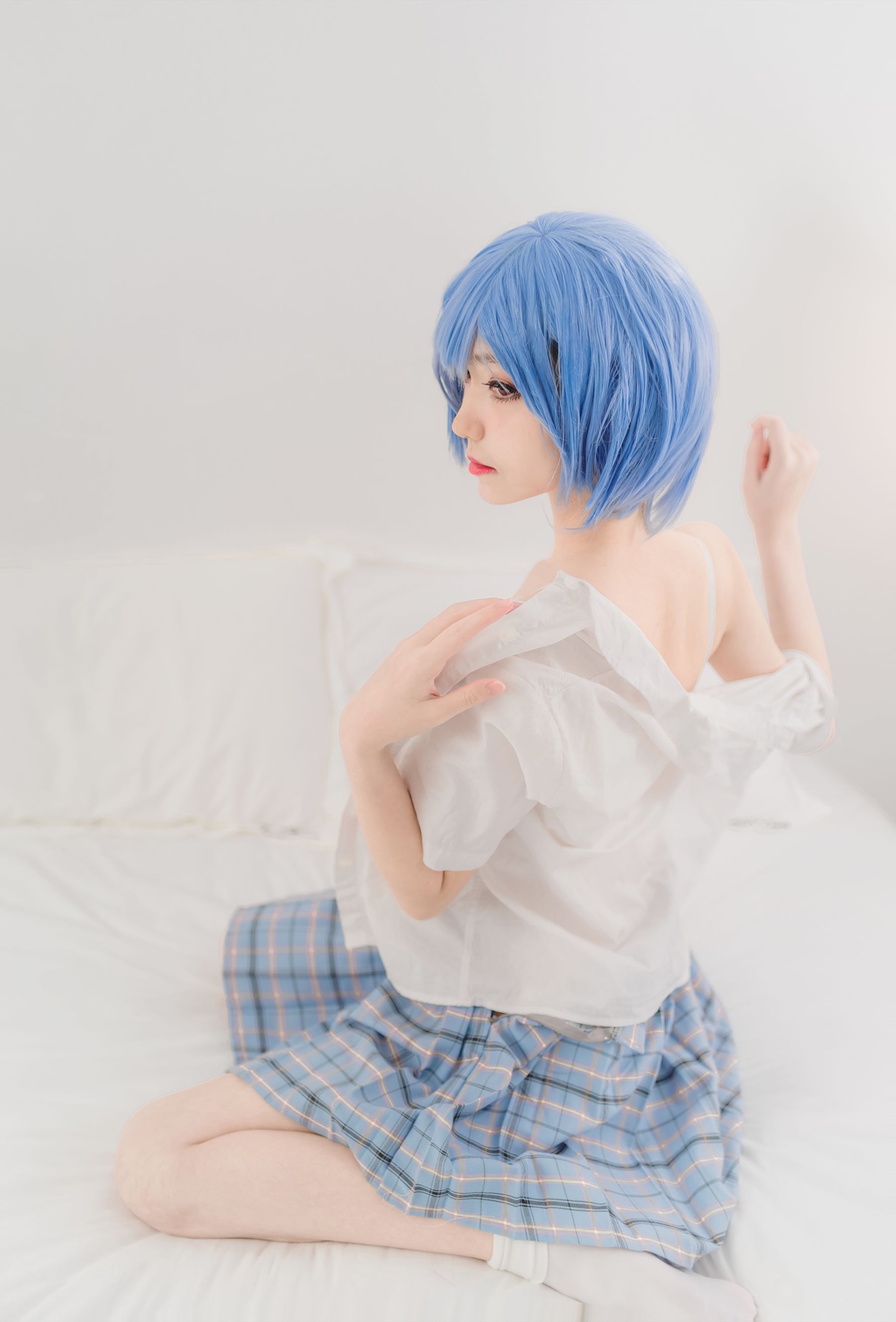 动漫博主南桃Momoko 绫波丽制服-图8