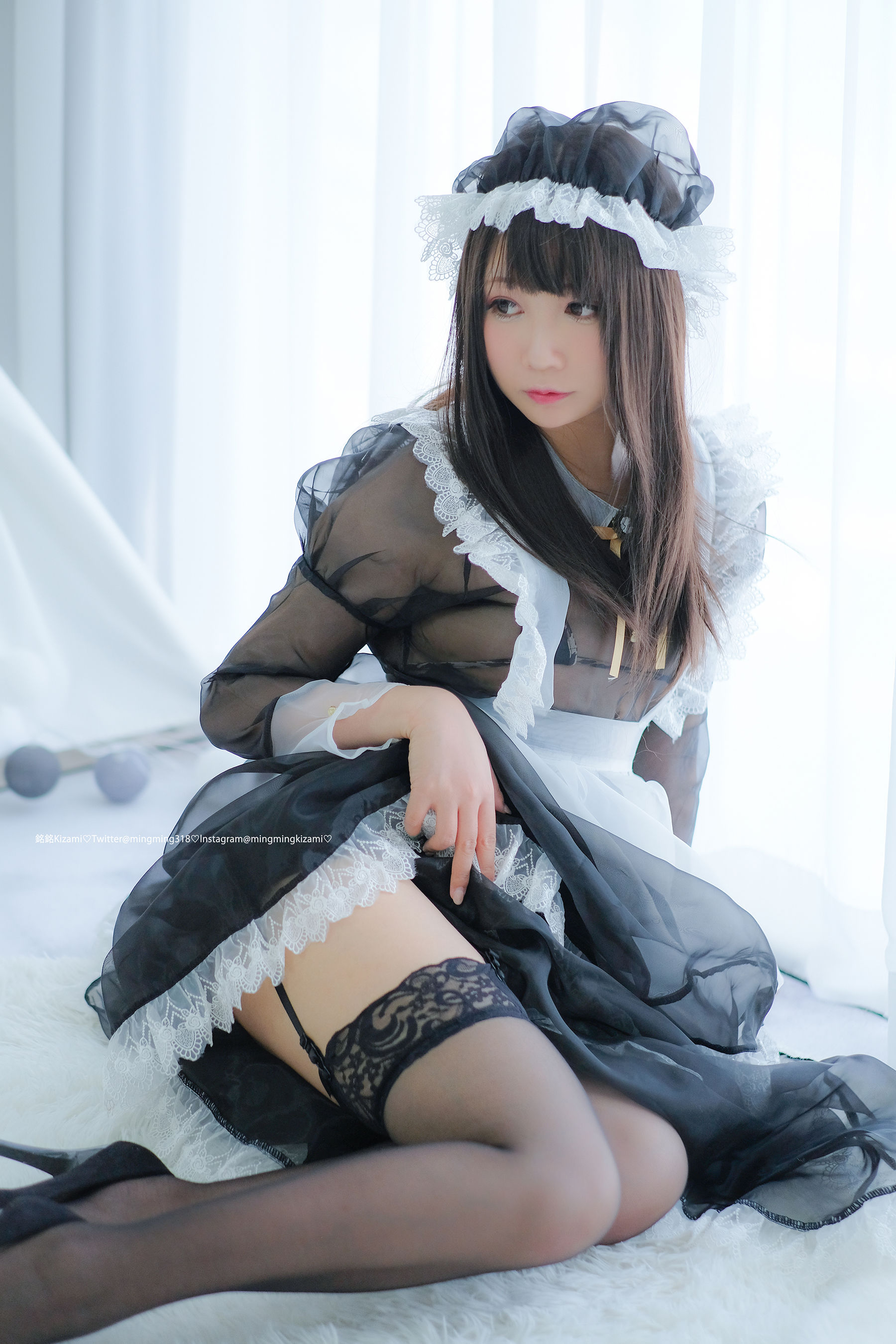 銘銘Kizami 自撮りVol.15 透明女仆-图1