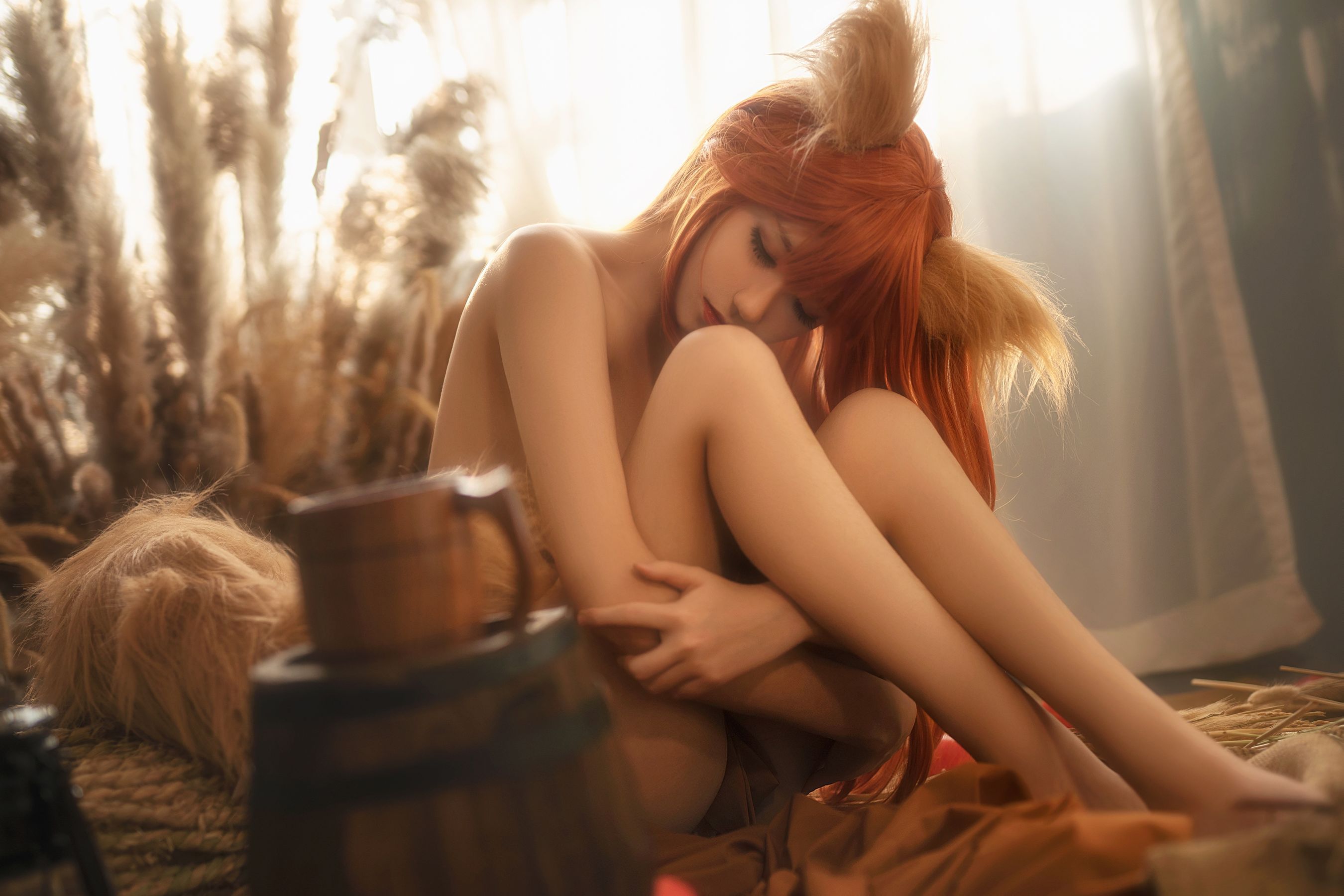 动漫博主南桃Momoko 赫萝裸体-图8