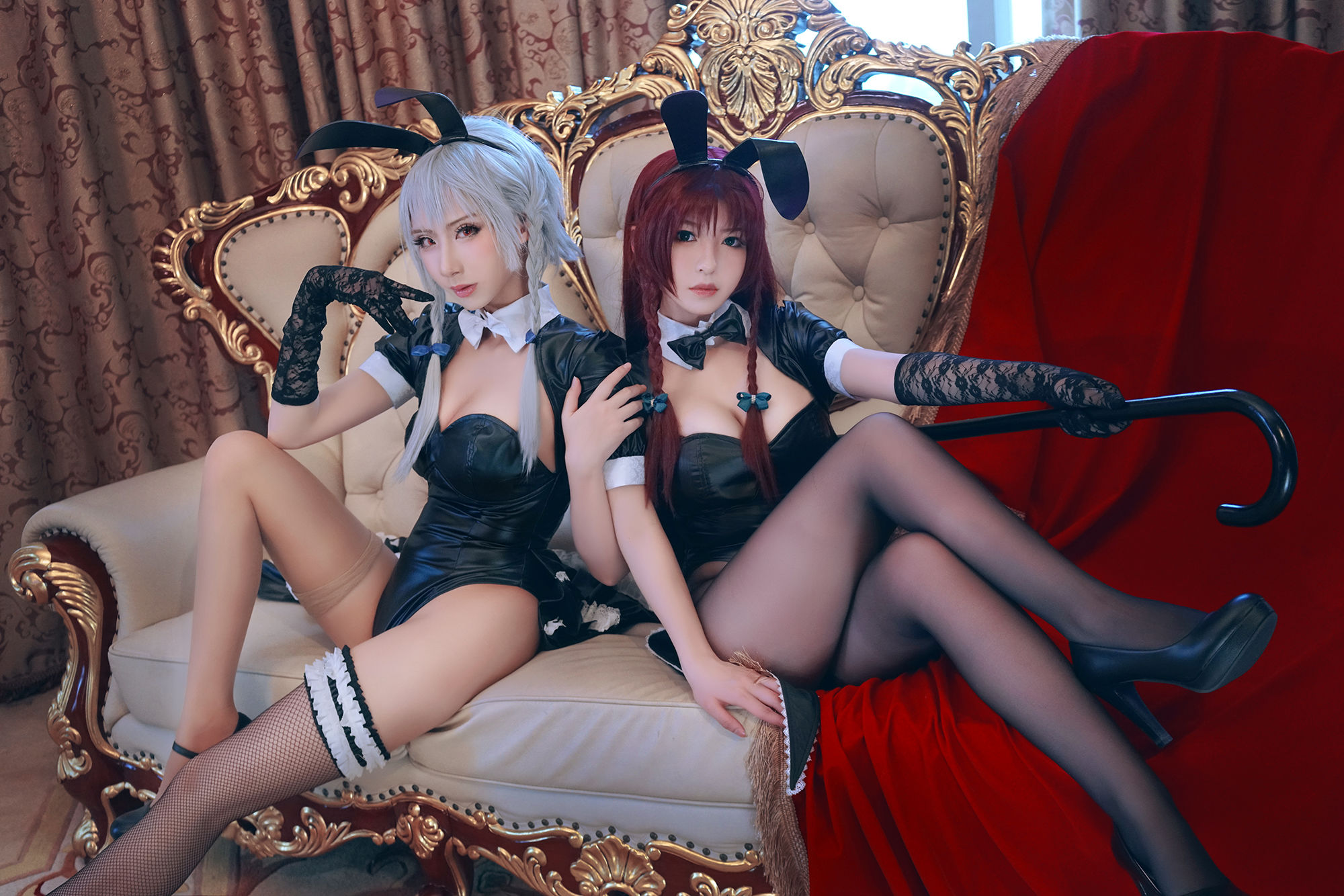 半半子&索索sophia 东方幻想乡兔女郎-图27