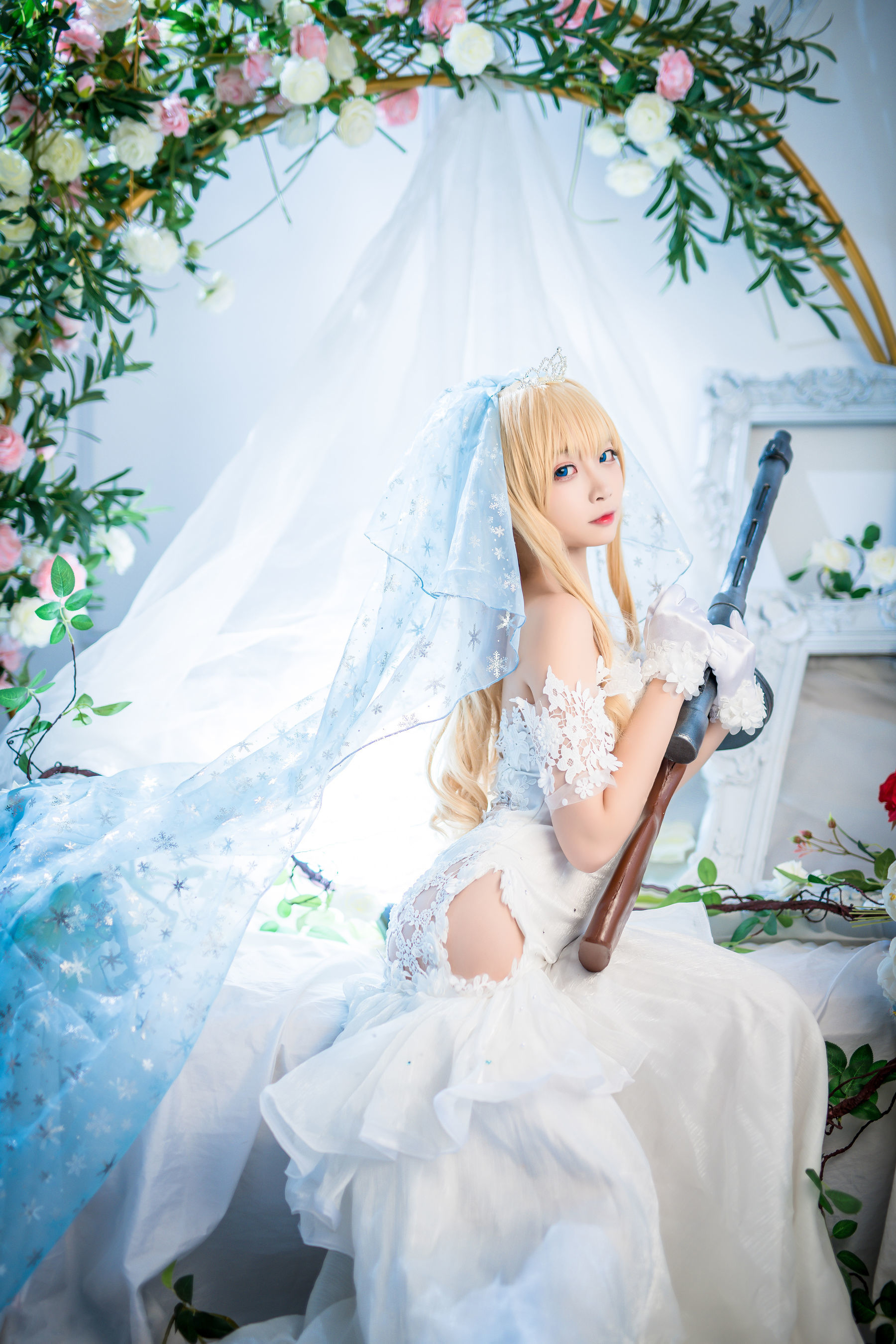 人气Coser二佐Nisa 花嫁-图12