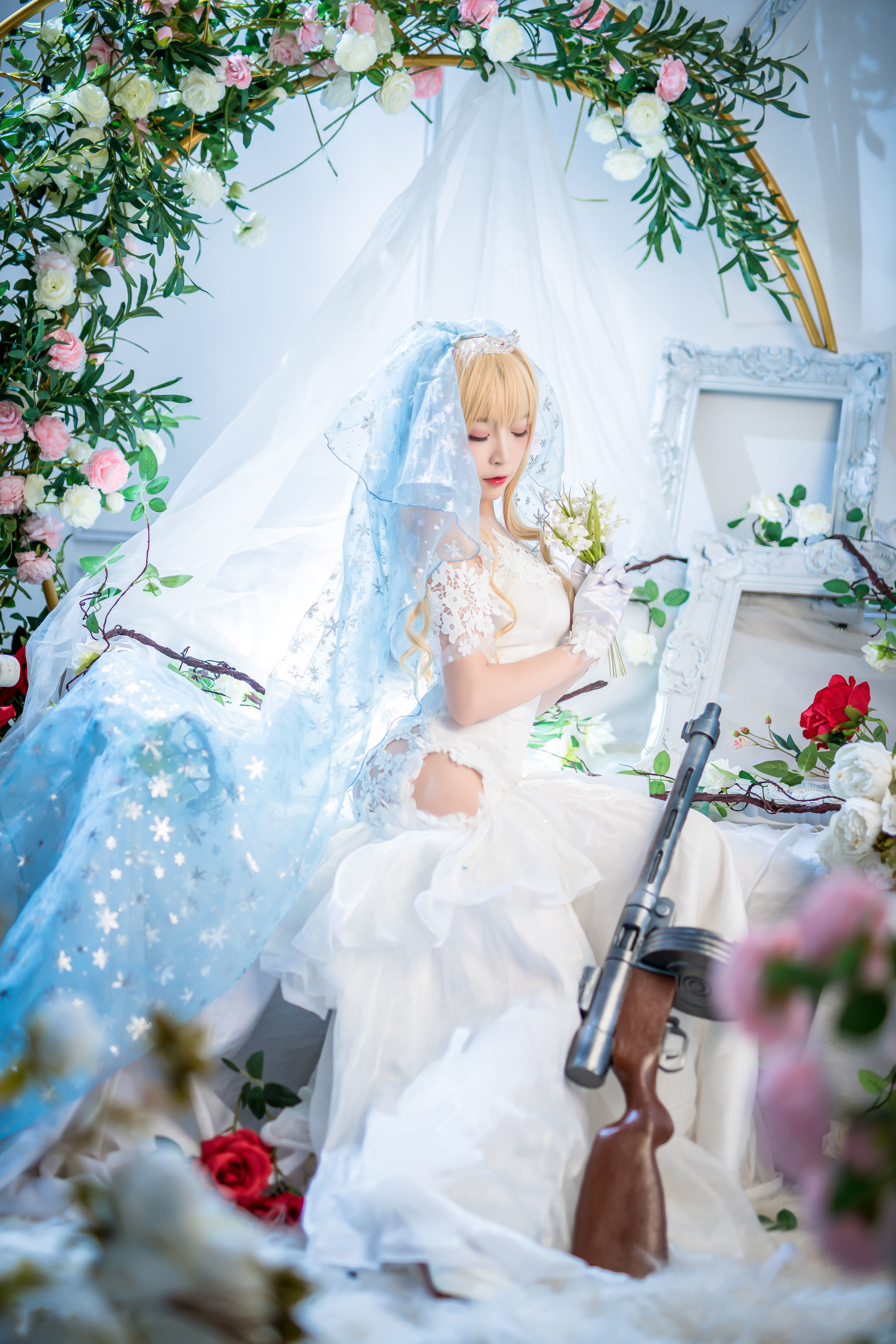 人气Coser二佐Nisa 花嫁-图13