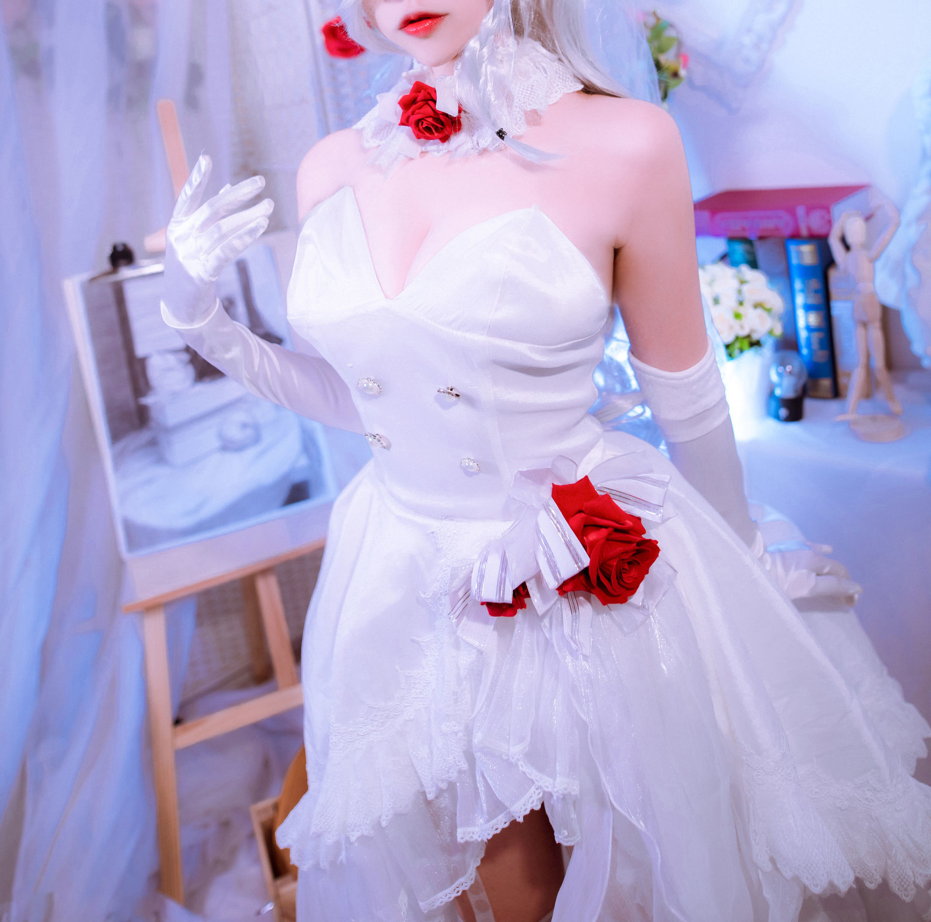 人气Coser二佐Nisa 花嫁-图19