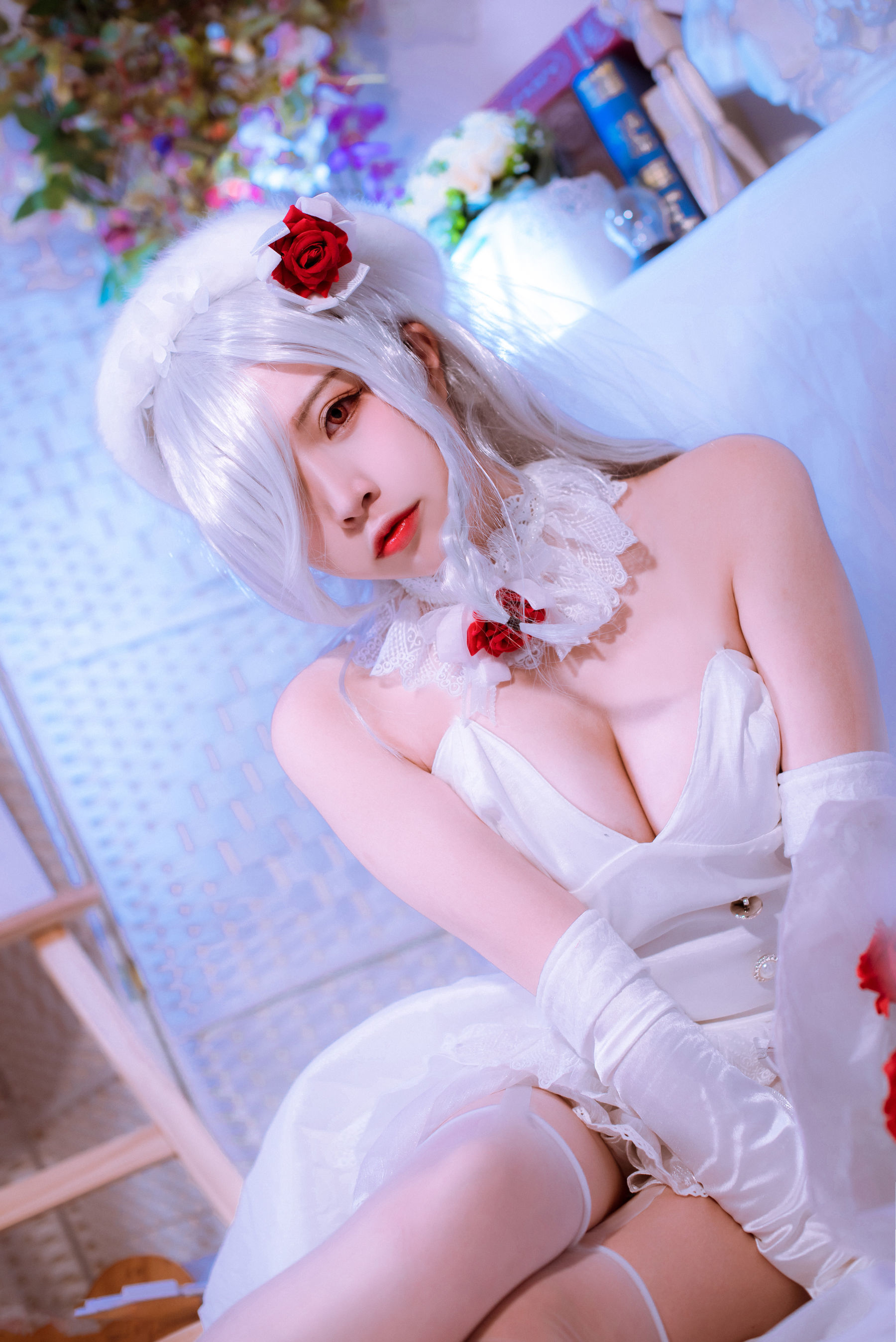 人气Coser二佐Nisa 花嫁-图25
