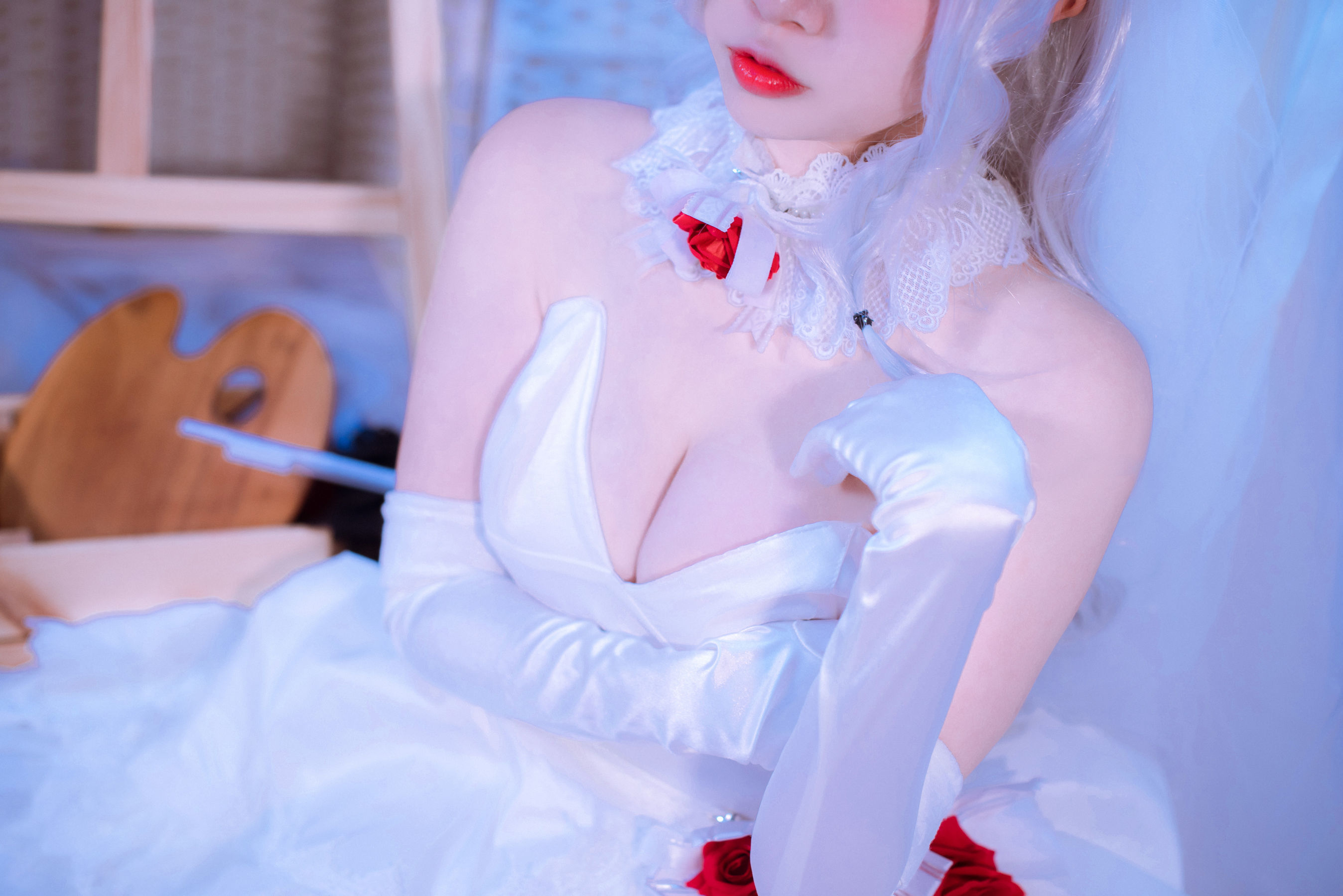 人气Coser二佐Nisa 花嫁-图27
